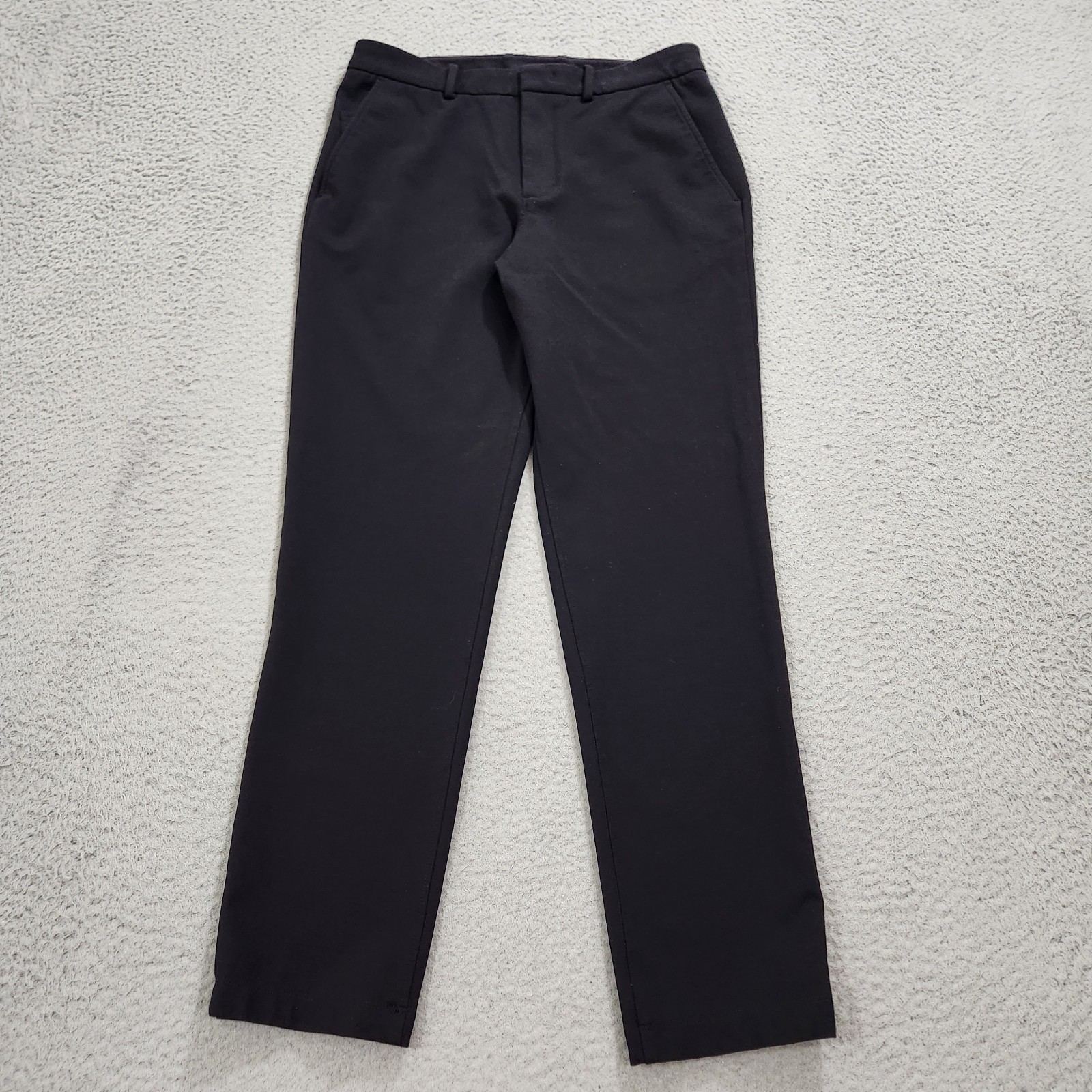 Kit And Ace Pants Mens 32×30 Black Chino Straight Trouser Tencel Cashmere Blend