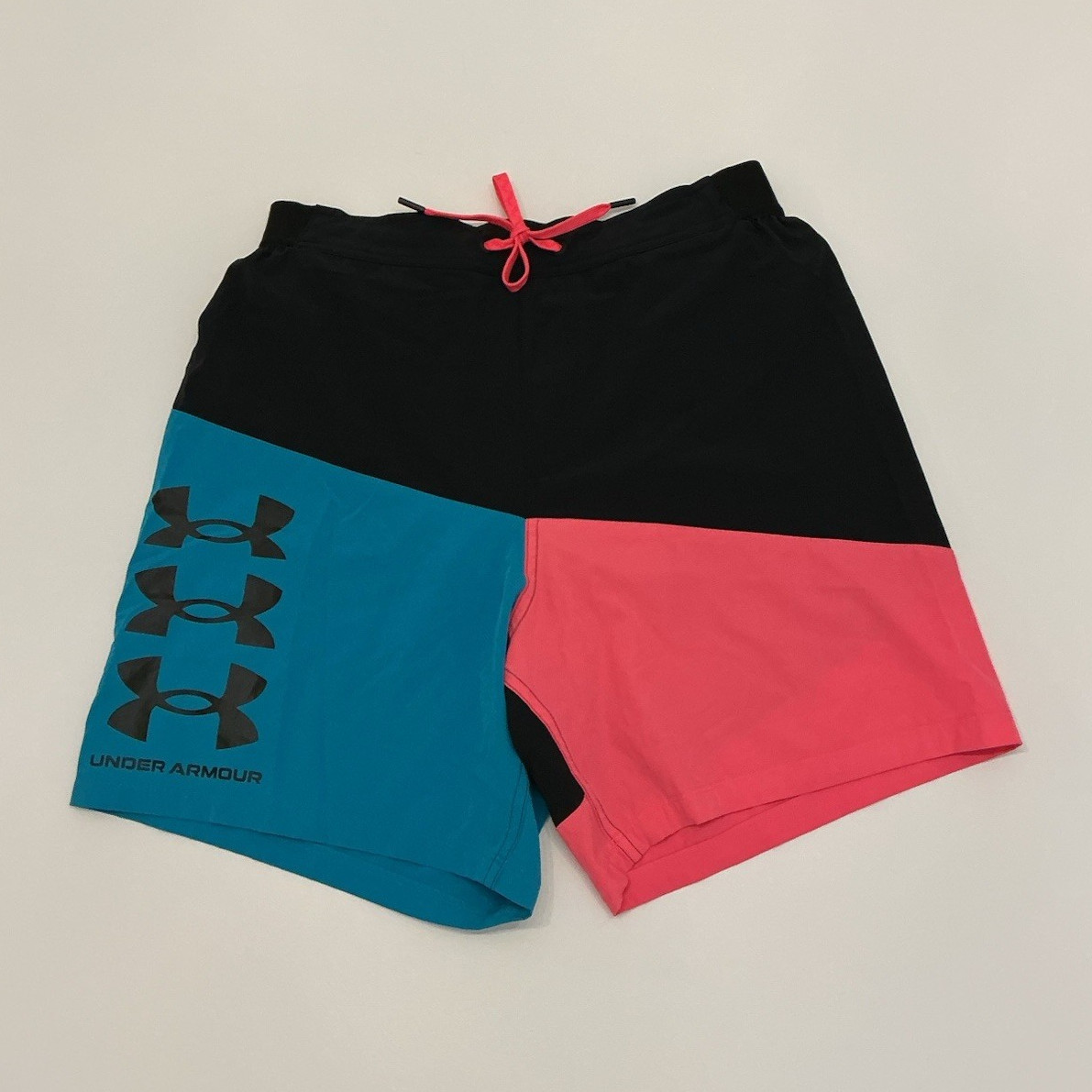 Under Armour Men’s Colorblock Athletic Shorts M 6″ Inseam Drawstring Elastic