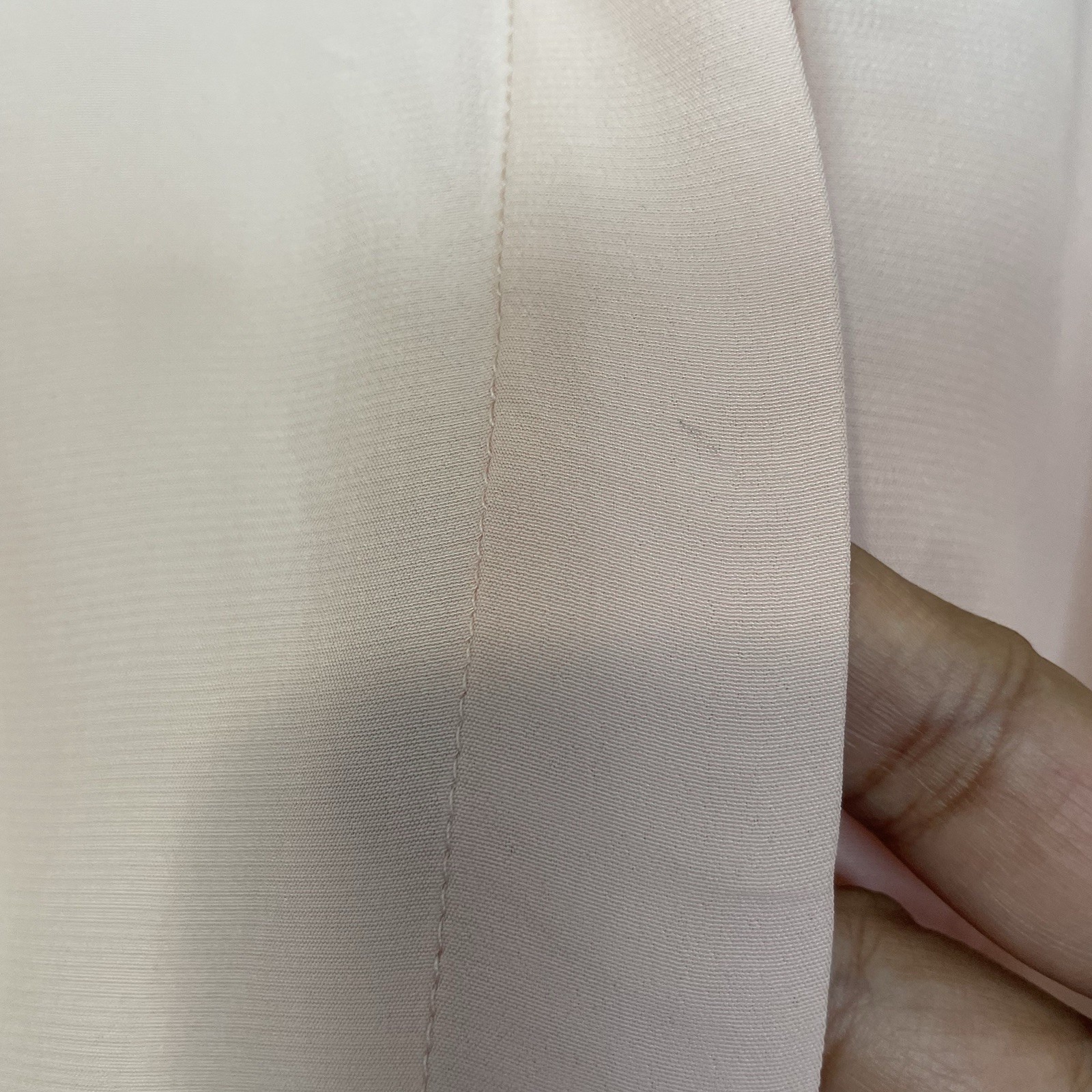 Madewell Long-Sleeve Button-Front Top Pale Blush XXS NT224 Western Elegant