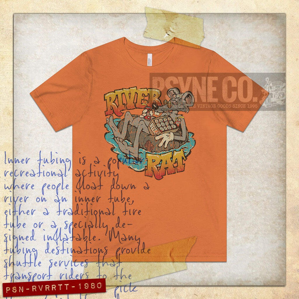 River Rat Tubing 1980 Vintage Men’s T-Shirt