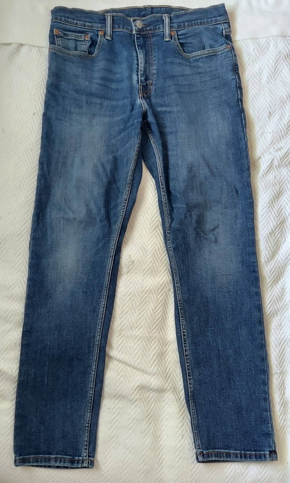 Levi’s 502 Taper Jeans Mens 32×32 Heritage Cotton Blend Regular Fit Blue Indigo
