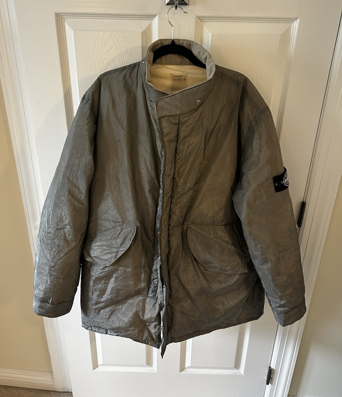 RARE Stone Island A/W 1999 Pure Metal Shell Down Jacket – XXL