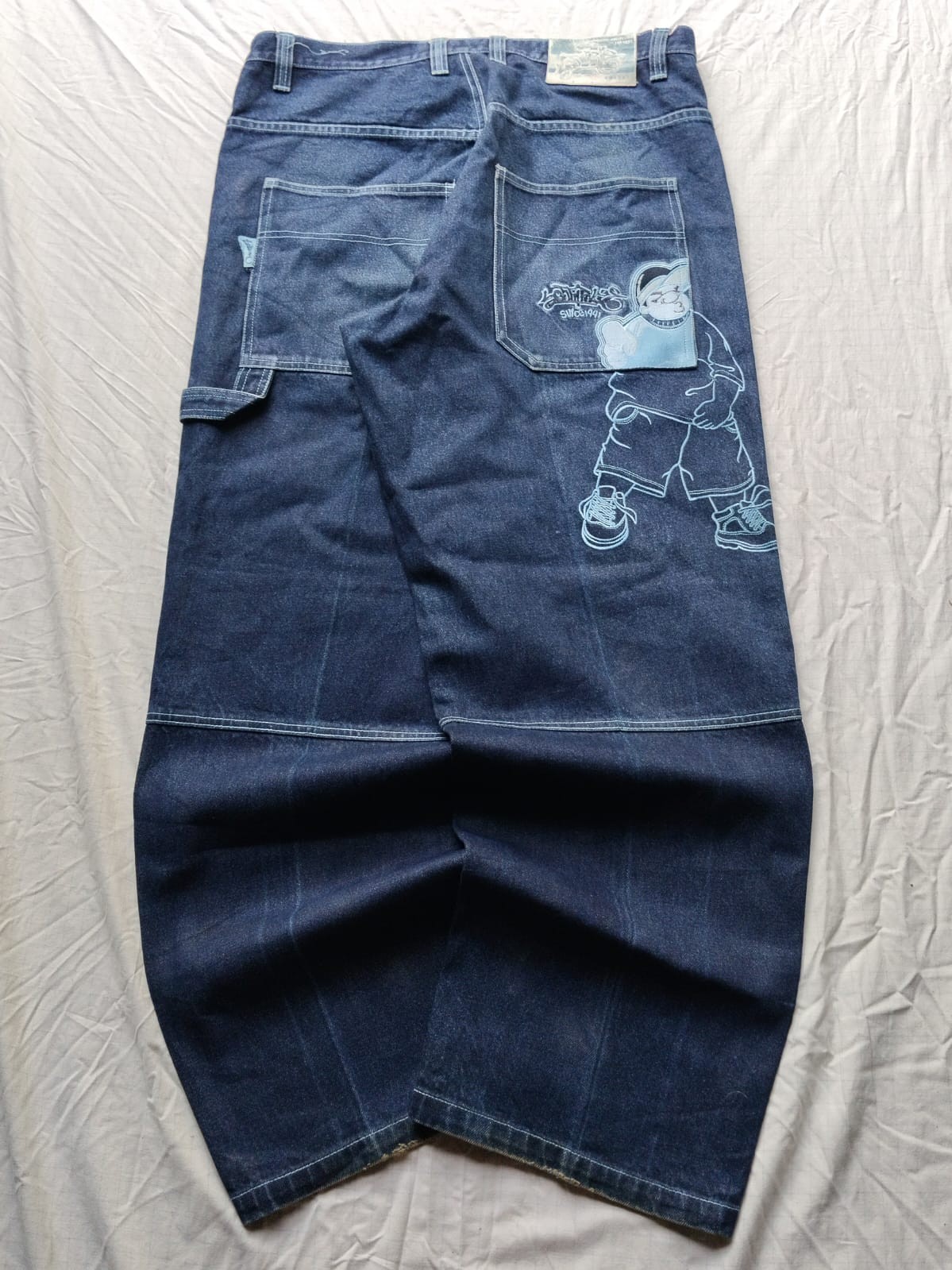 Southpole Bboy W36 Baggy Vintage Jeans Embroidered Rap Rap Skate Grunge Jeans