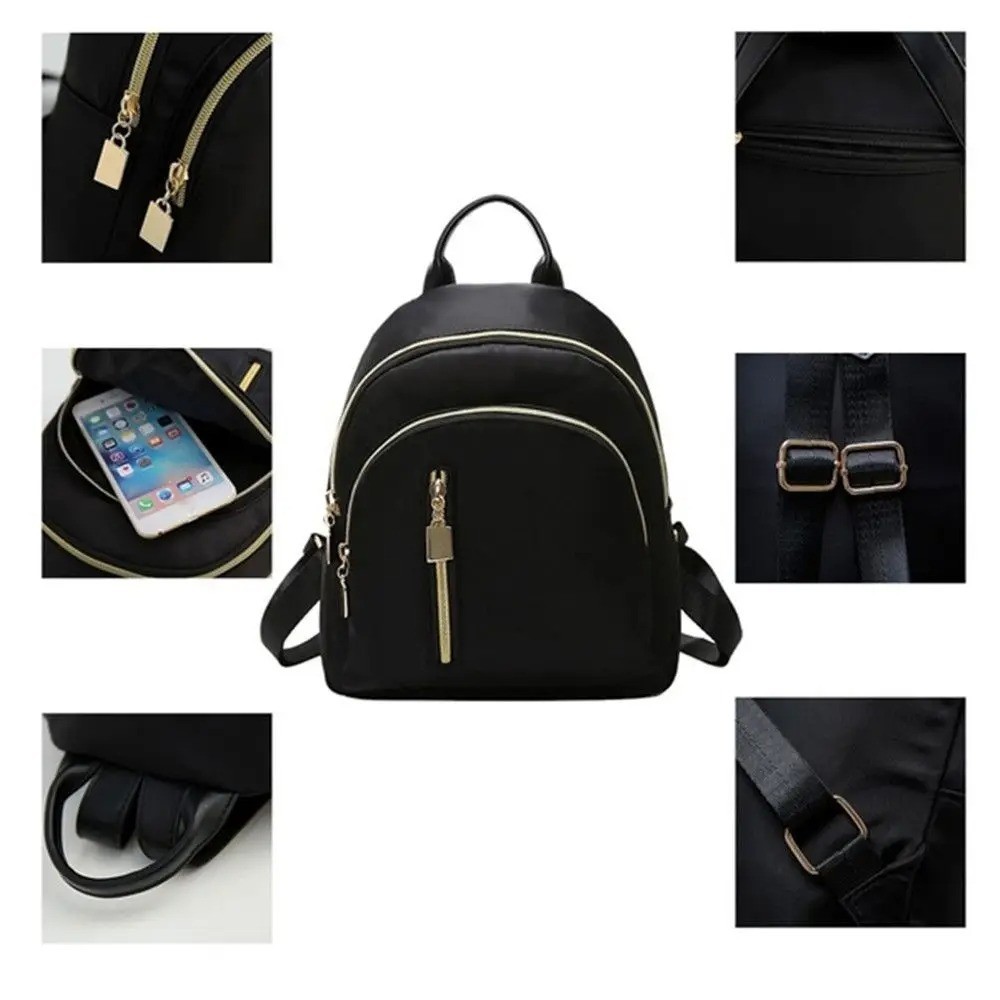 Women Mini Backpack Purse Oxford Cloth Multi-Function Crossbody Shoulder Bag
