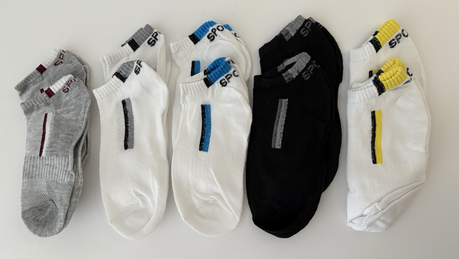 20 Pairs Sport Socks Athletic Unisex Size 9-11 Ankle Cotton BRAND NEW