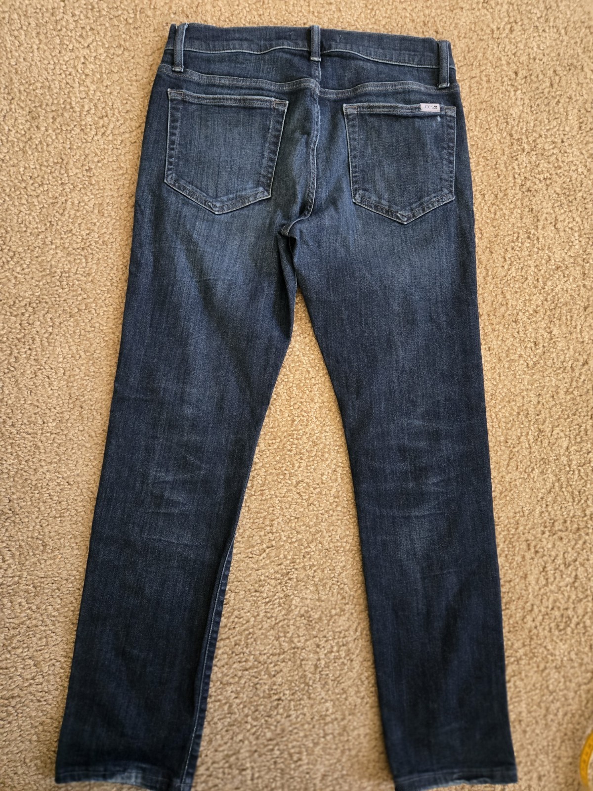Joe’s Jeans Dark Wash Blue Denim Slim Fit Mid Rise 5-Pocket Button Jeans
