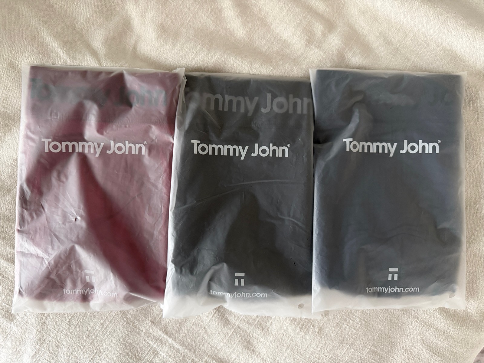 Tommy John Men’s Second Skin Luxe Rib 6” Boxer Brief AC2 (3) Total. Large NWT