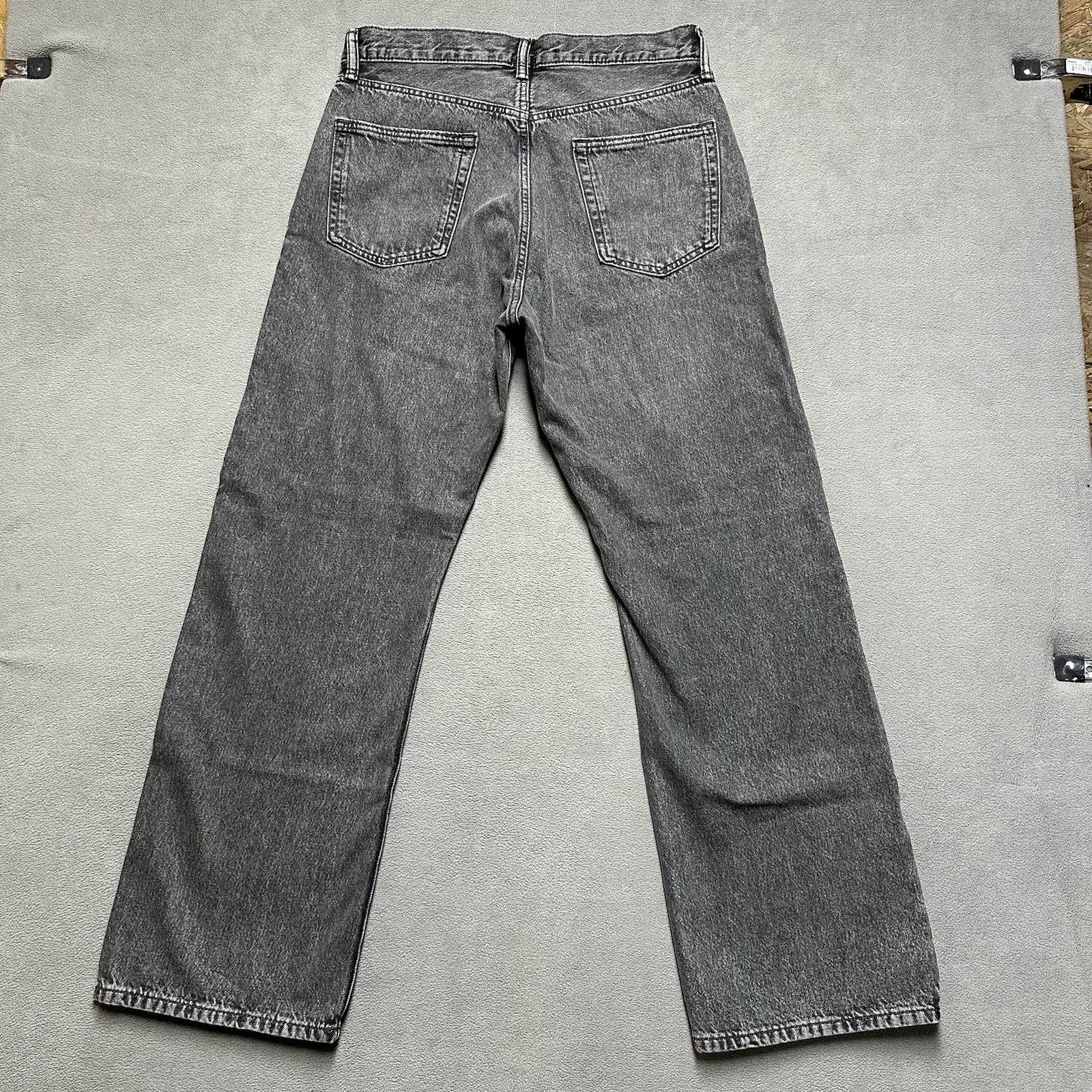 NWT Gap 90s Loose Jeans Mens 31×30 (33×29) Gray Washed Black Denim Baggy