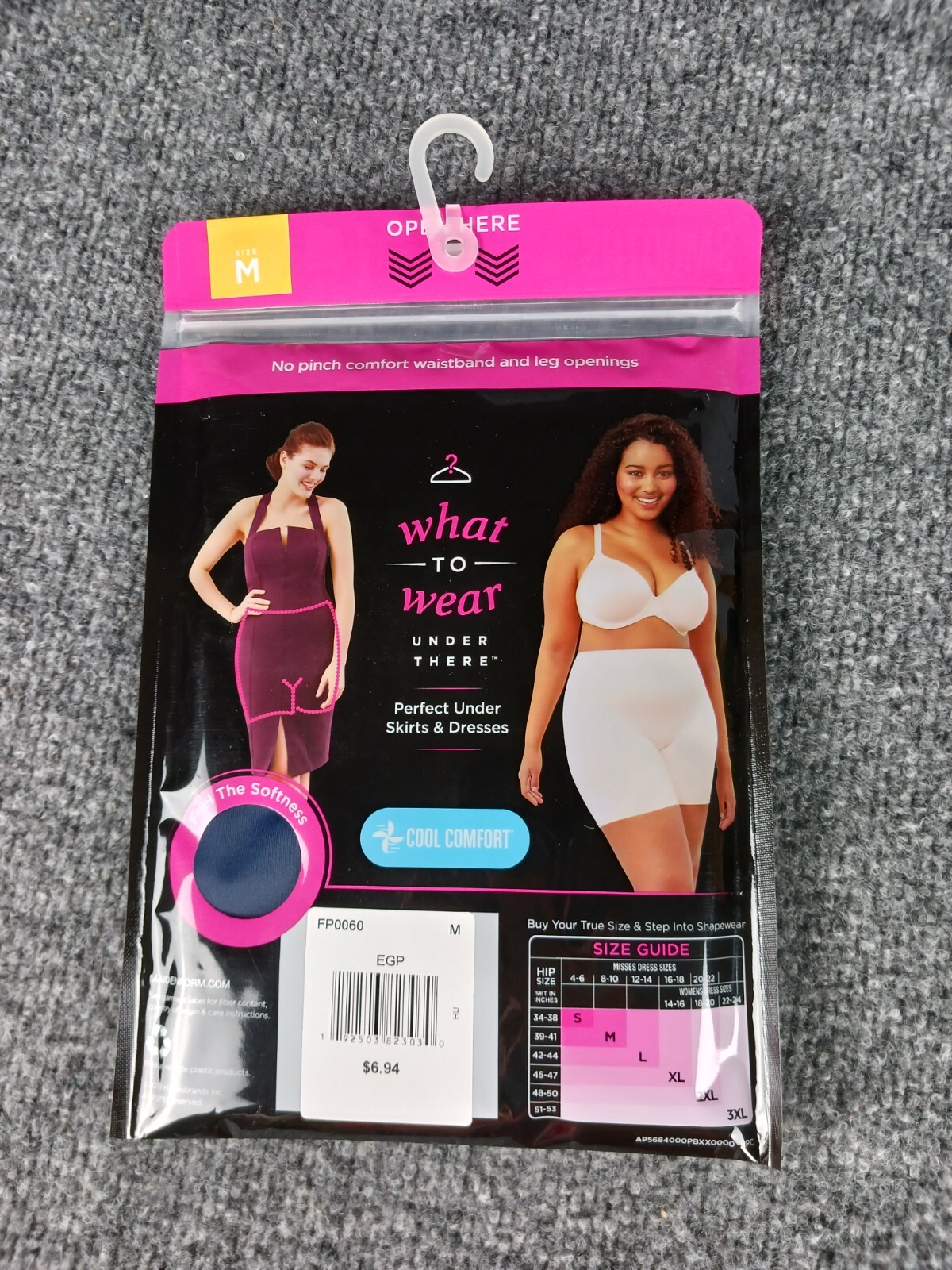 3 PACK MAIDENFORM FLEXEES THIGH SLIMMER TRANSPARENT (2) & BLACK MEDIUM