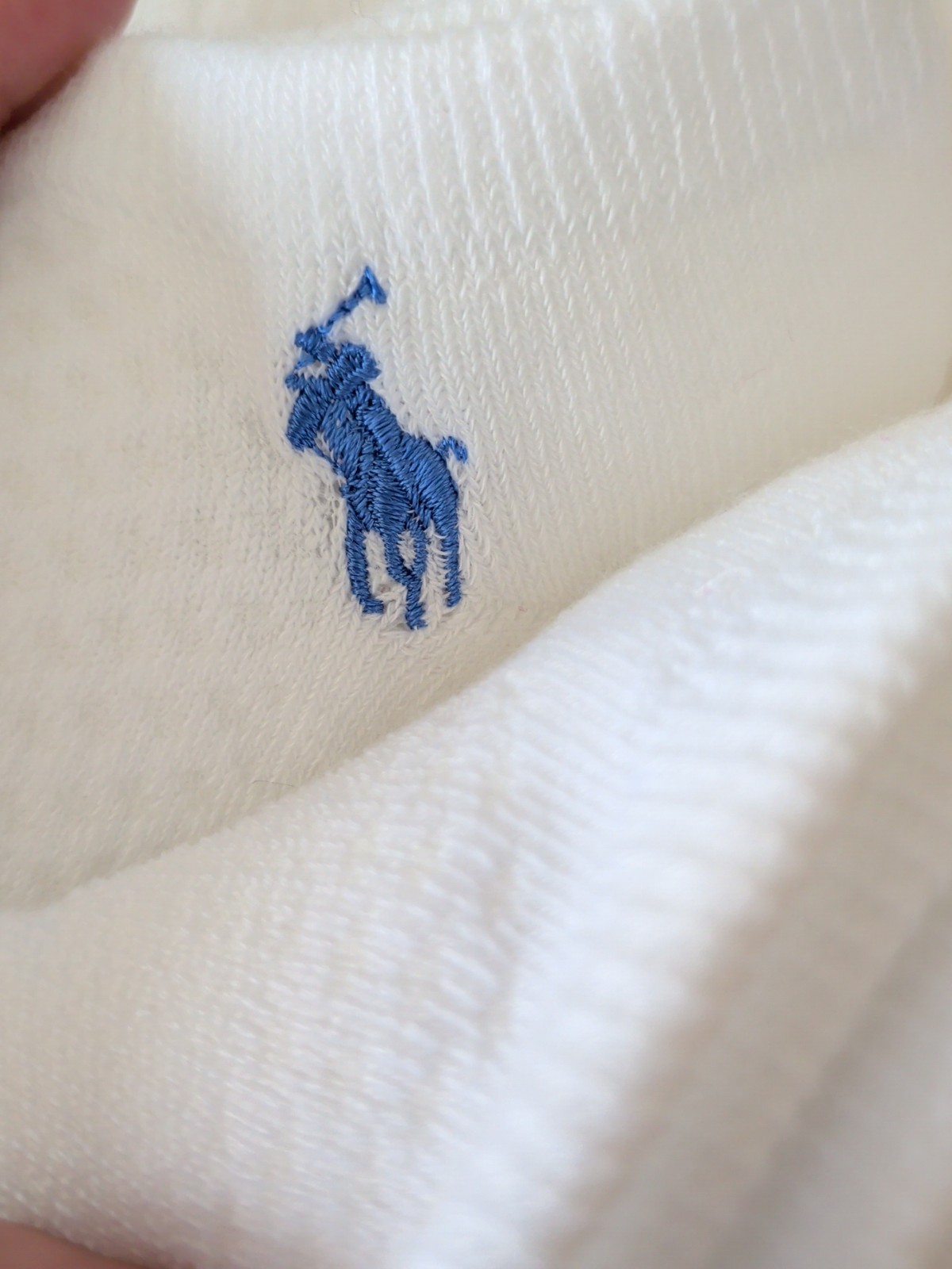 NEW 6 PAIRS PACK POLO RALPH LAUREN WOMEN NO SHOW SOCKS WHITE Pony Stripe 9-11