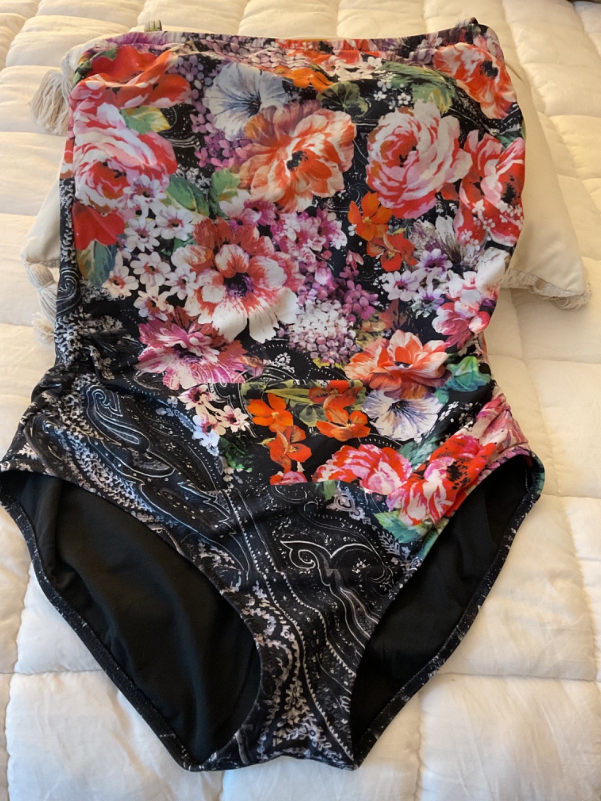 Gottex Bloomsbury Floral Bandeau One-Piece Swimsuit Women’s