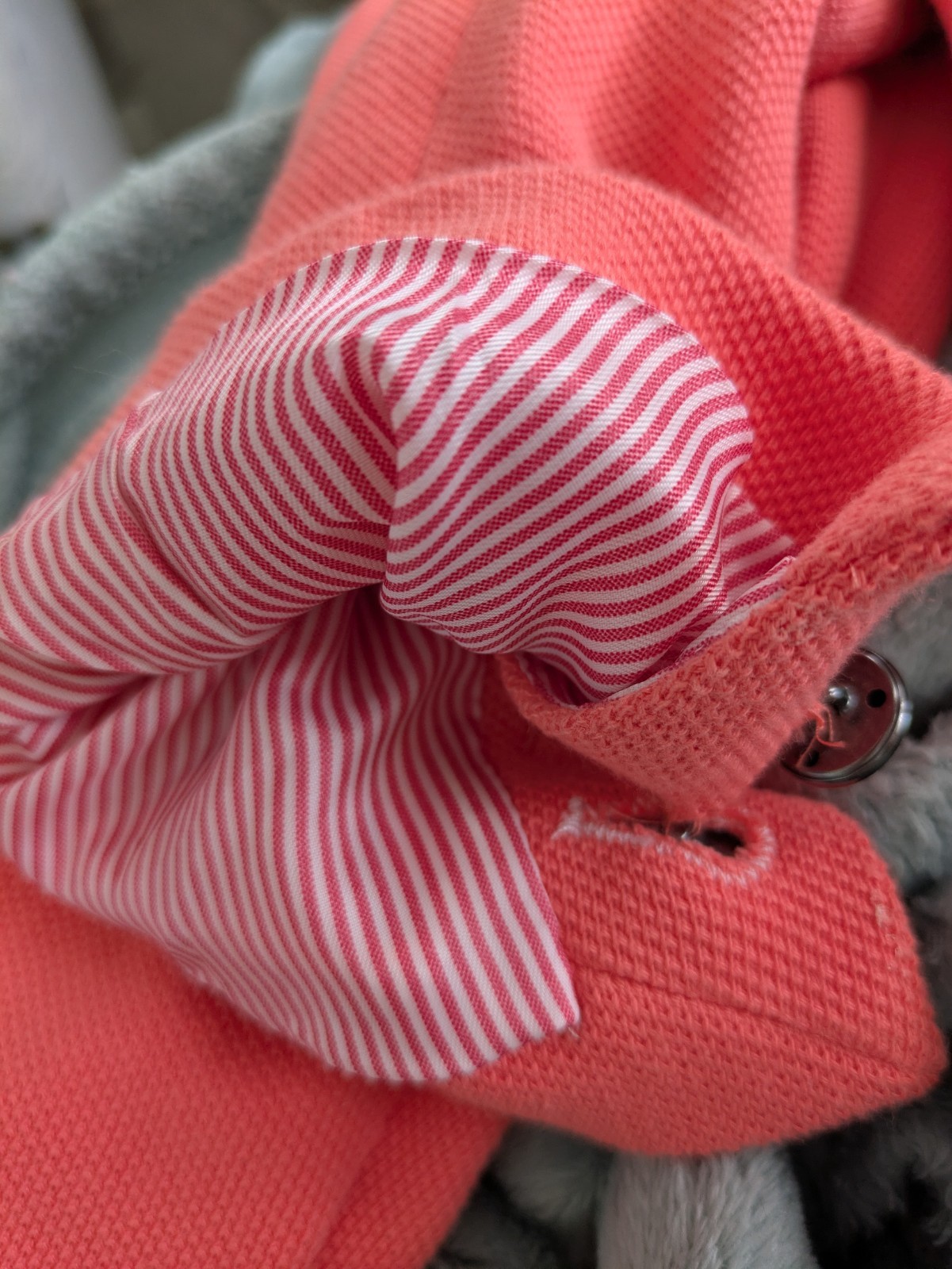 Gap Coral Academy Blazer Jacket Striped Lining 6 Sporty Preppy Classic