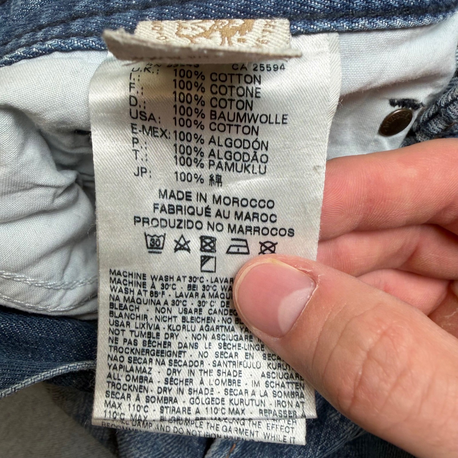 Diesel Larkee Jeans Men 33×36 Blue Regular Straight Leg Wash 0817C Button Fly