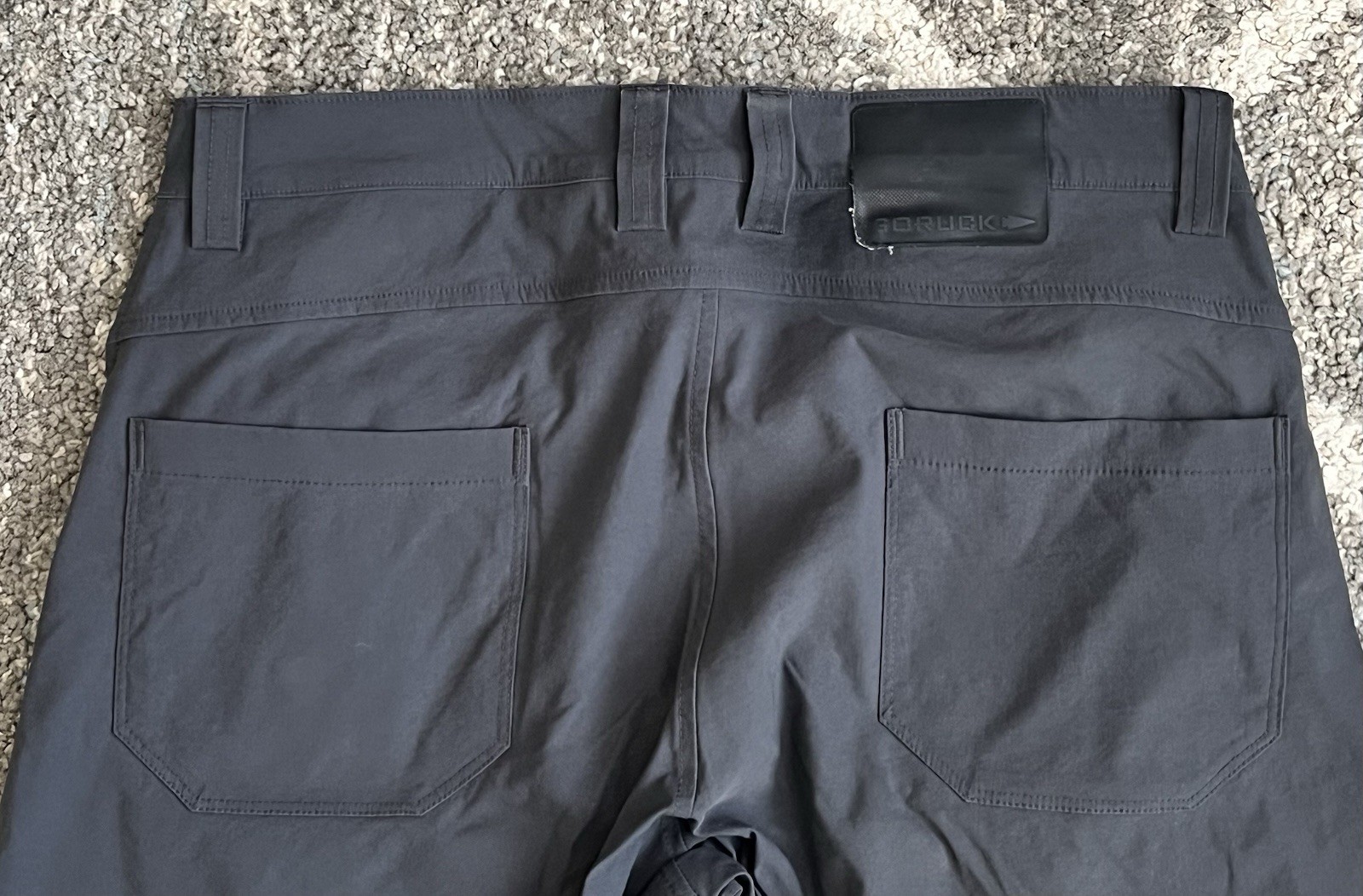 Goruck Midweight Simple Pants 32×30 in Black and Charcoal Made In USA