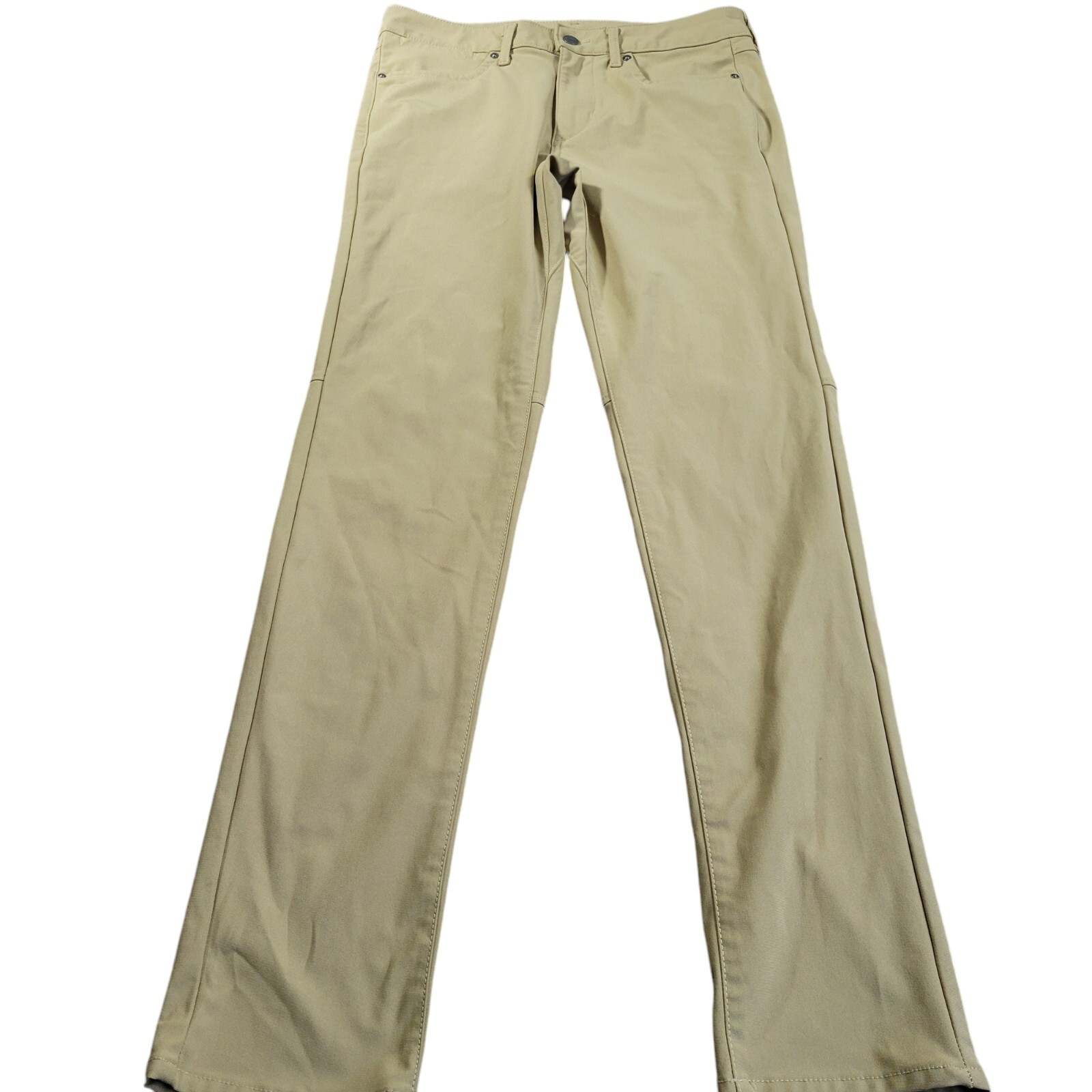 American Eagle Pants Mens 30×32 Tag 29×34 Beige Slim 100% Polyester Performance