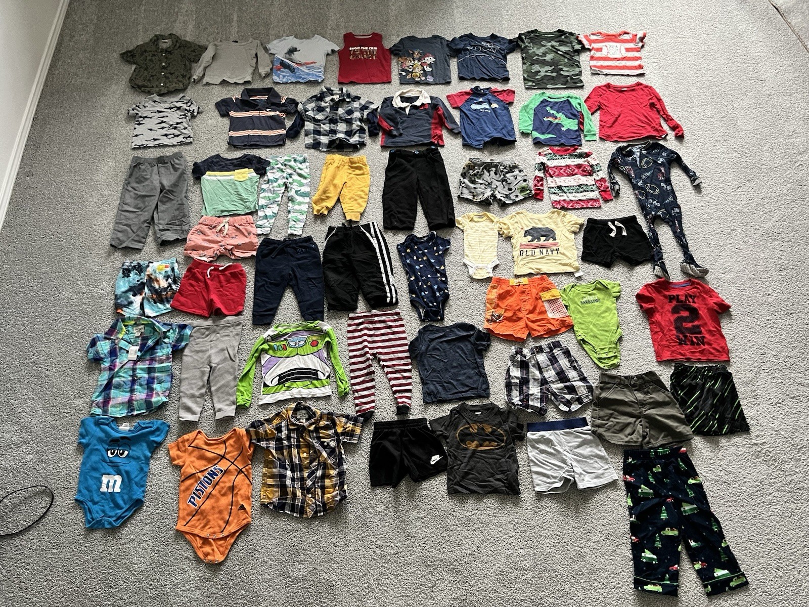 Baby Boy Clothes Variation Of Clothing Etc: Size 12M-4T Variety Lot of 50