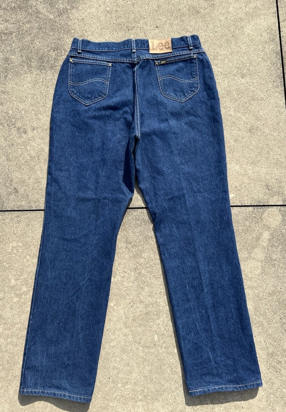 80s Made in USA Lee Riders Straight Leg Relaxed Fit Blue Denim Jeans 36×32‼️‼️‼️