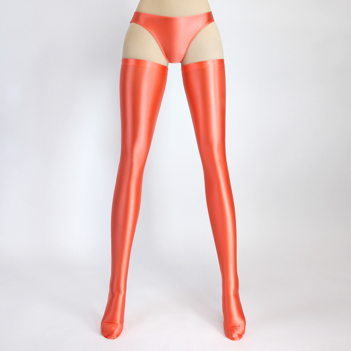 Women Sexy Glossy Thigh-Highs Stockings Spandex Stretch Shiny Opaque Long Socks