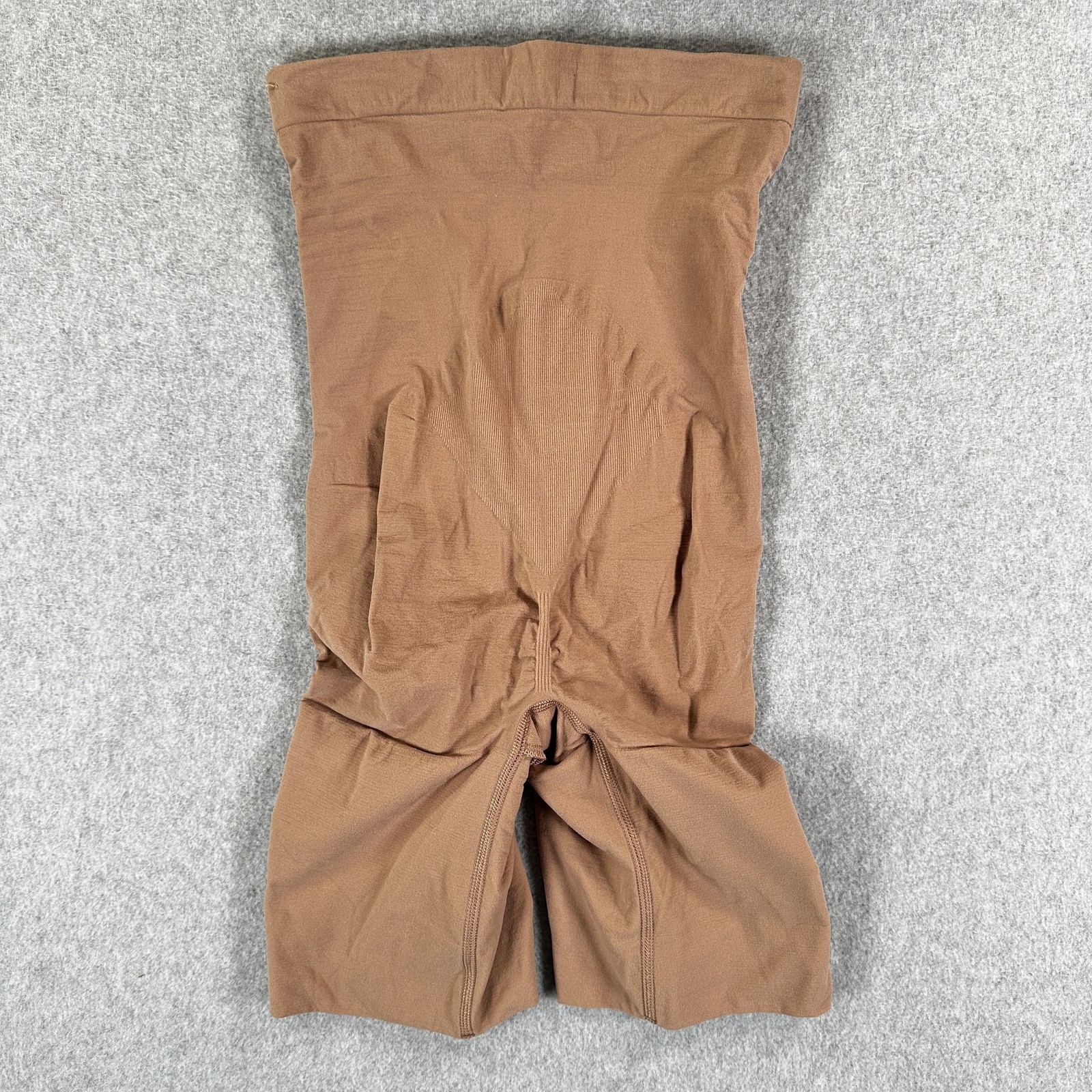 Spanx Shapewear Shorts Womens Large Brown Power Series High Waist Slimming