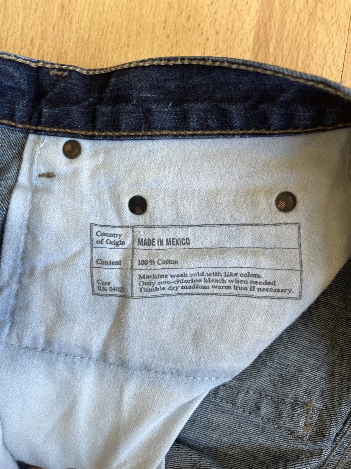 Banana Republic 90s Straight Fit Jean Mens 31×32* Blue Dark Washwell Hemp Indigo