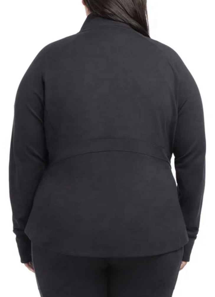 Jockey Women’s Full Zip Yoga Jacket Lot of 3 2X Black Blue & Gray Thumbholes NWT