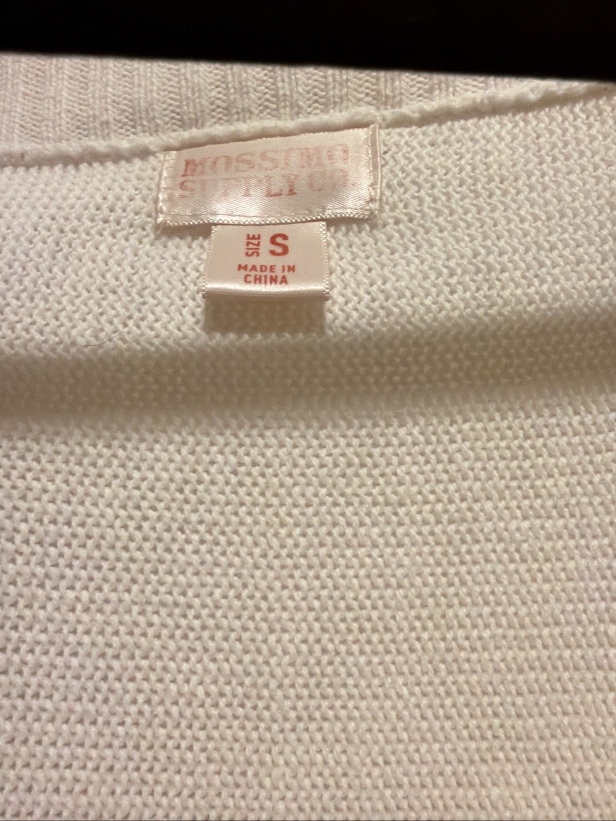 Mossimo Supply Co Women’s Knitted Ivory Sweater Dress, Size S
