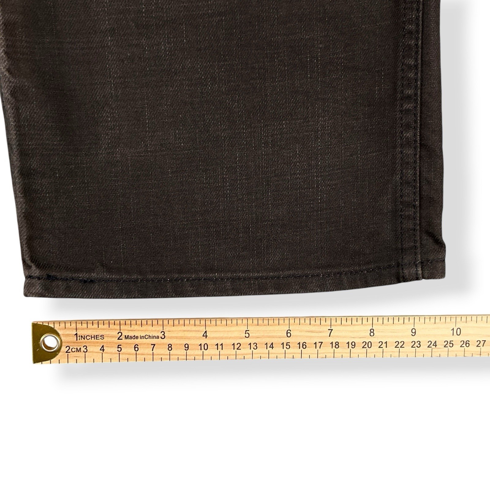 Levis Jeans Men 40×30 (ACTUAL 40×29) Dark Brown 569 Two Horses Coated