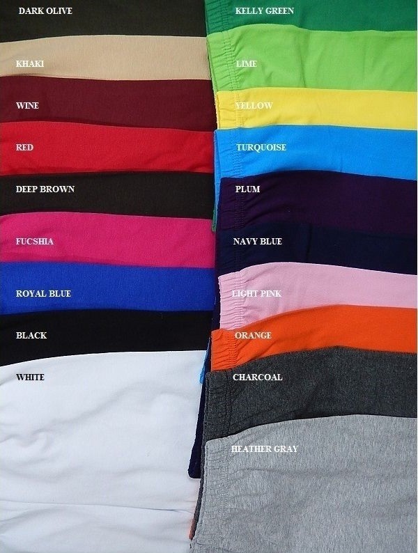 Women High Waist COTTON SPANDEX ANKLE LENGTH LONG LEGGINGS SLIM PANTS YOGA S-5X