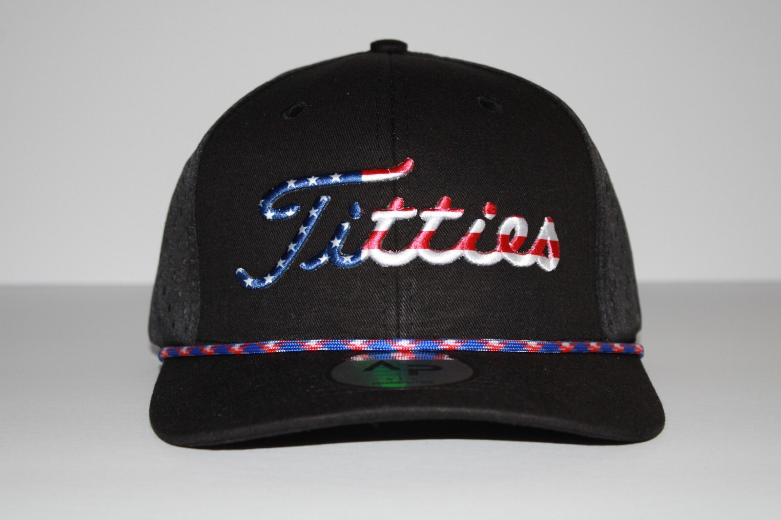 USA Titties Golf Snapback Mesh Trucker Hat Not Titleist Funny Golf Gift NEW