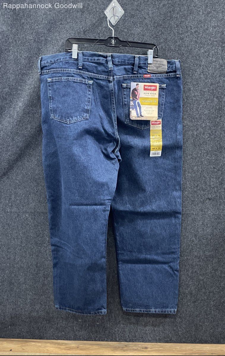 Wrangler Men’s Jeans Five Star Premium Denim Relaxed Fit Lot of 2 NWT 44×29