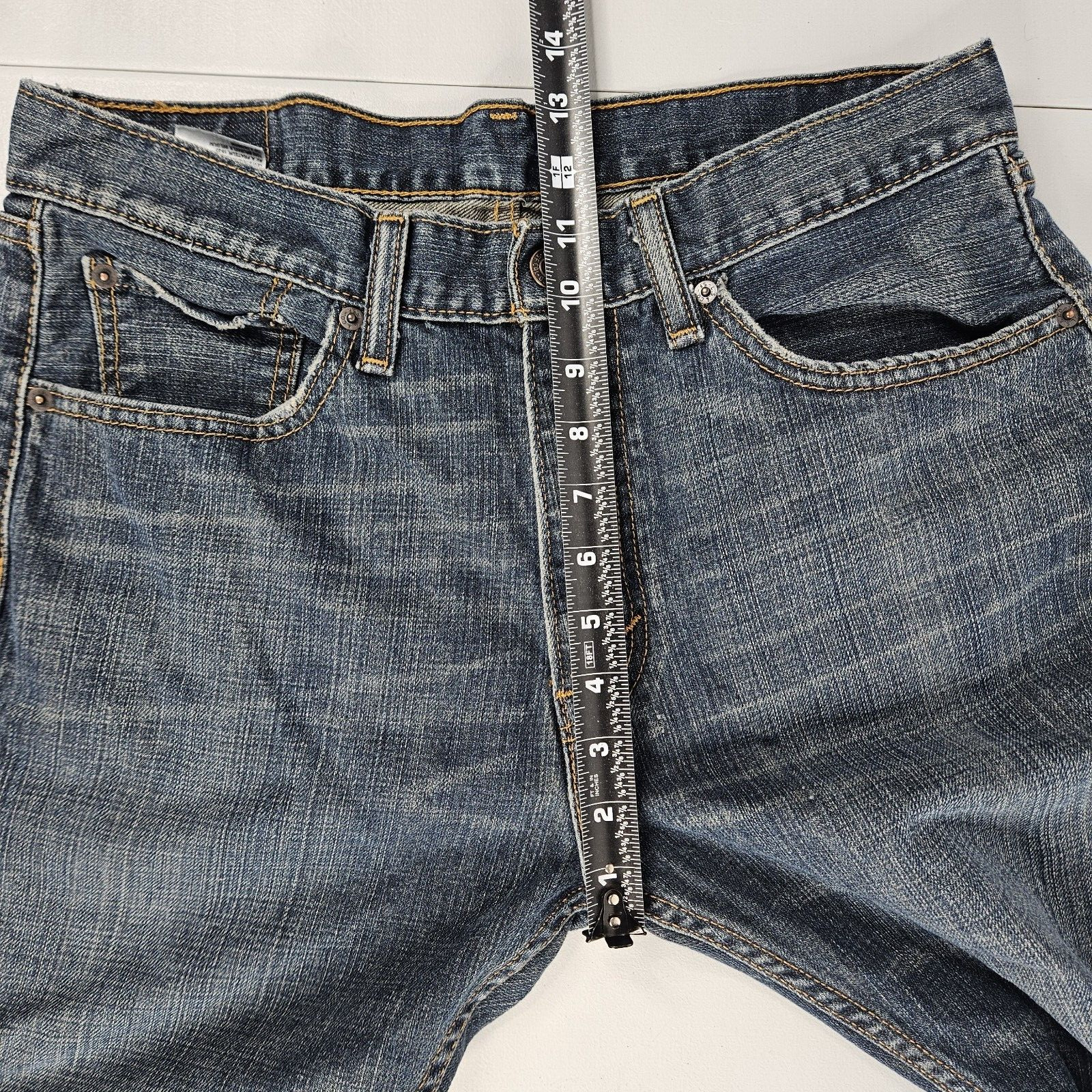 Levis Men’s 505 Regular Fit Jeans Straight Leg Blue Denim Size 33×30