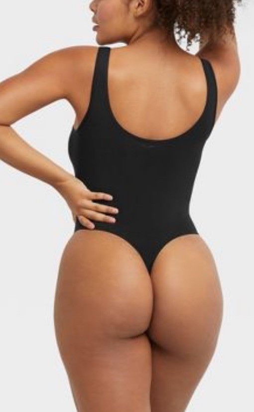 Maidenform Women Shapewear Seamless Thong Bodysuit Light Shaping BLACK MSW001 XL