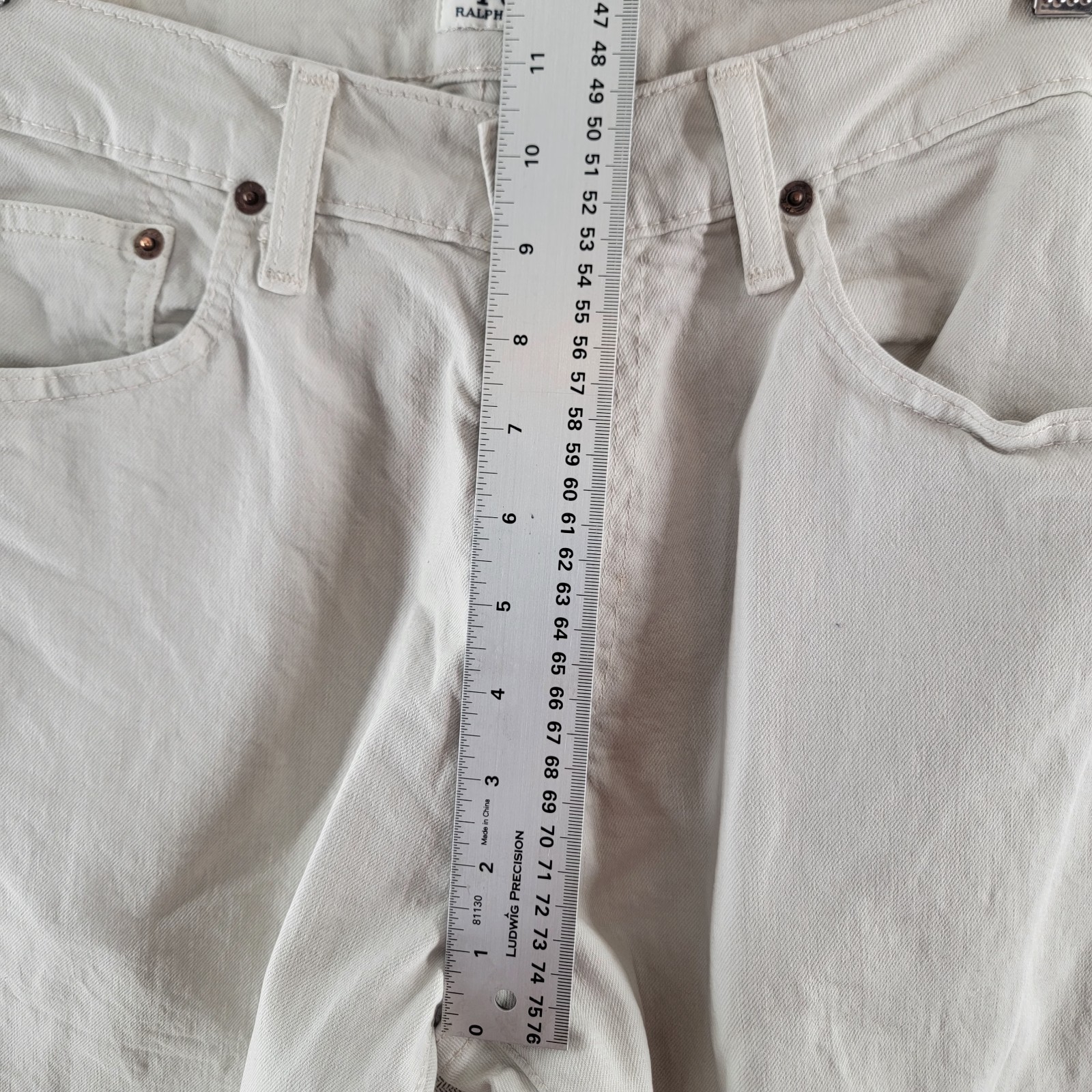 Polo Ralph Lauren Mens Jeans The Sullivan Slim Size 34×32 Ivory 5 Pocket Denim