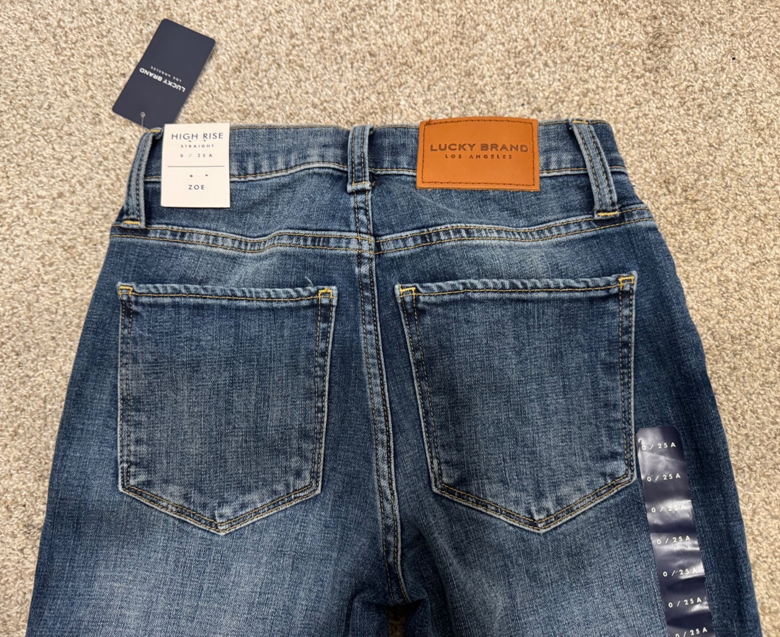 Lucky Brand Women Zoe High Rise Straight Leg, 25/0