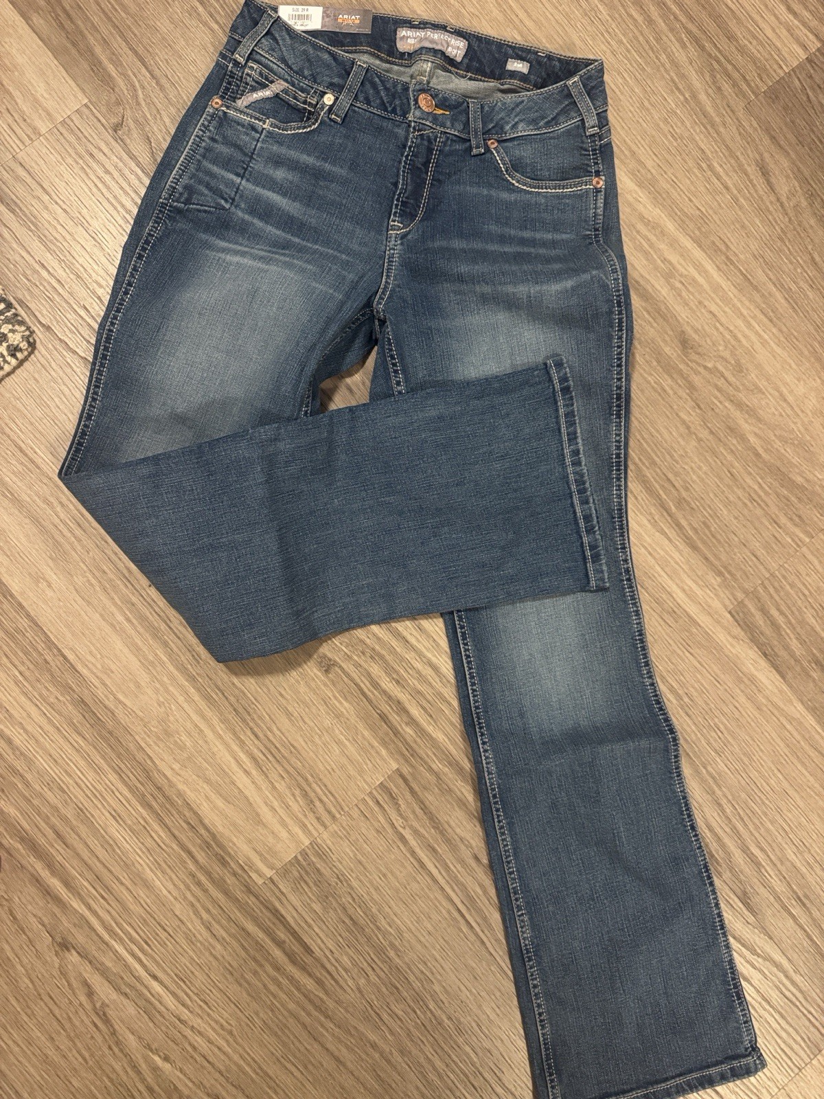 Ariat Rebar WorkFlex Women’s Perfect Rise Boot Cut Denim Pants Blue 29R