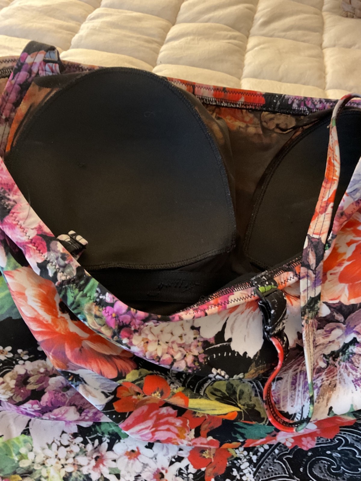 Gottex Bloomsbury Floral Bandeau One-Piece Swimsuit Women’s