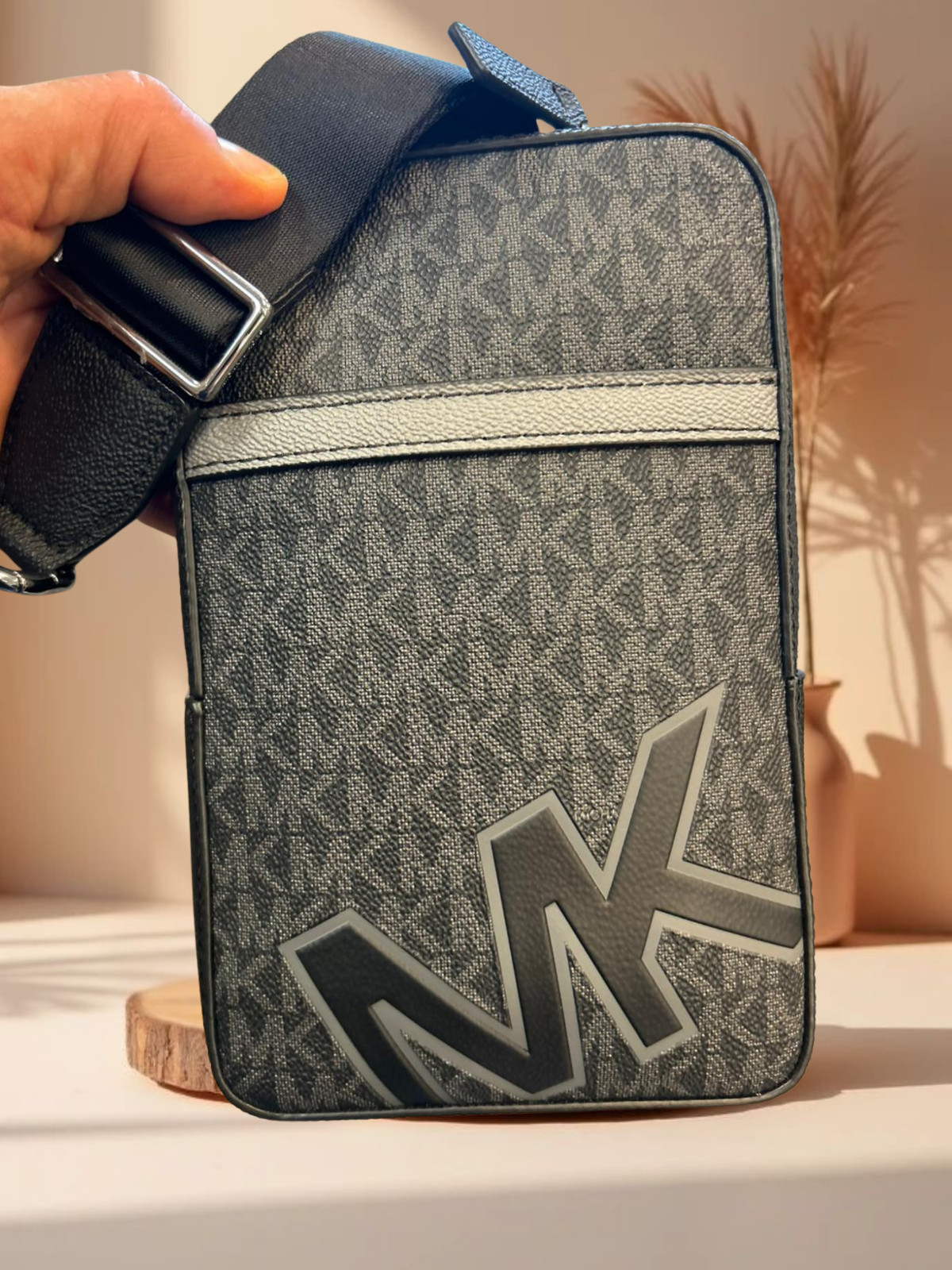 Michael Kors Cooper Medium Signature Logo Crossbody Sling Pack Men Bag Variation