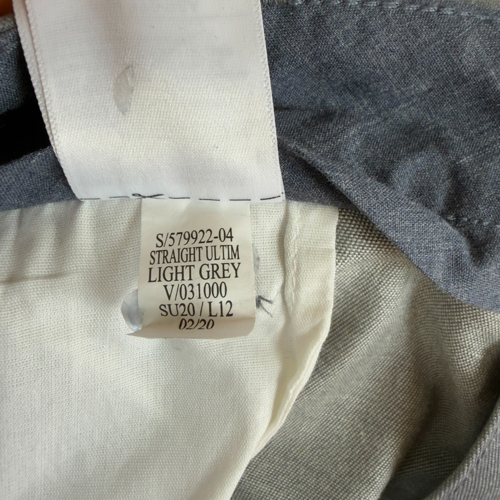 Old Navy Ultimate Straight Gray Pants Mens 38×30 High Rise Zipper fly