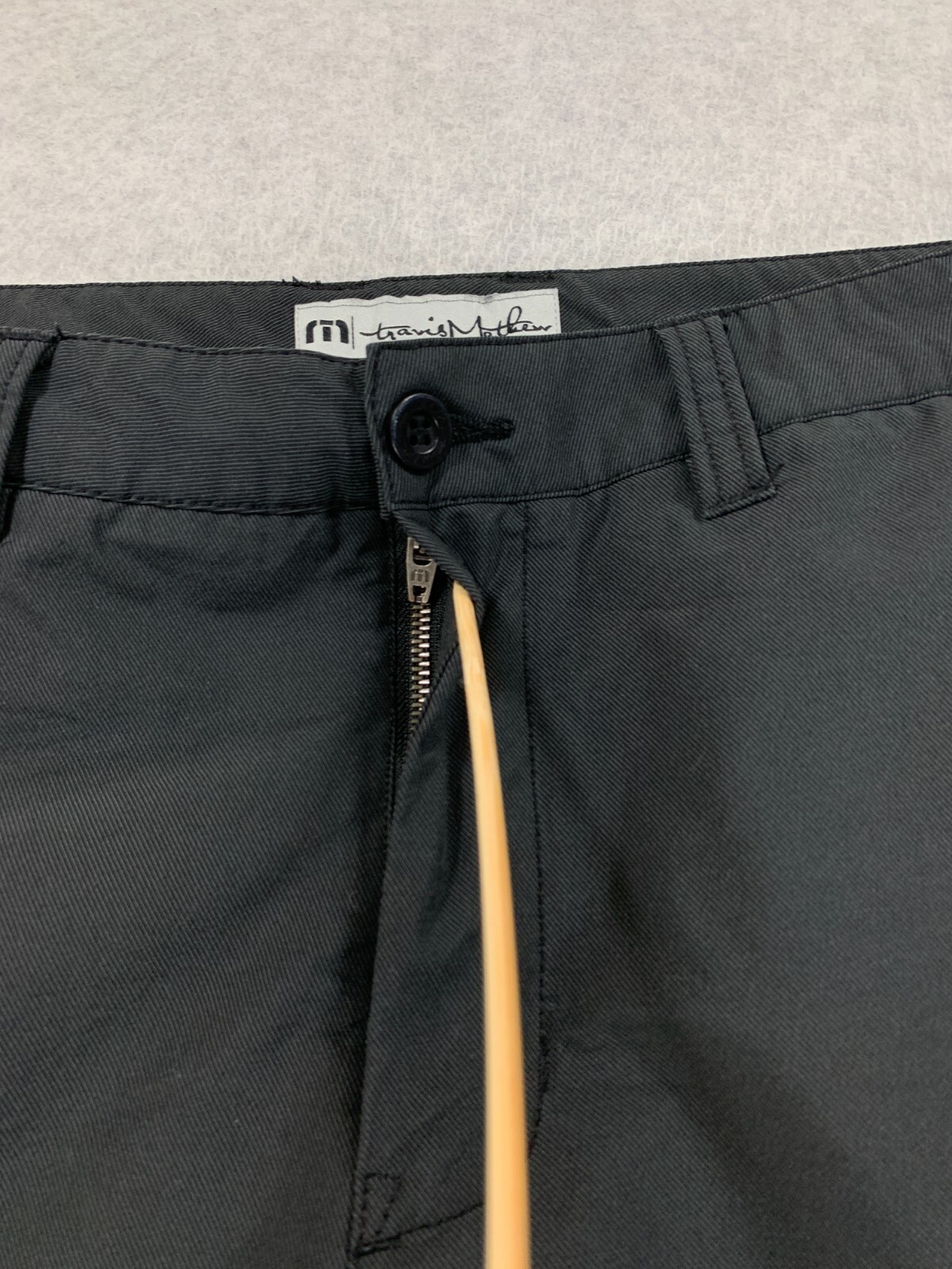 Travis Mathew Nylon Polyester Flat Front Casual Pants (Men’s 34×31) Black