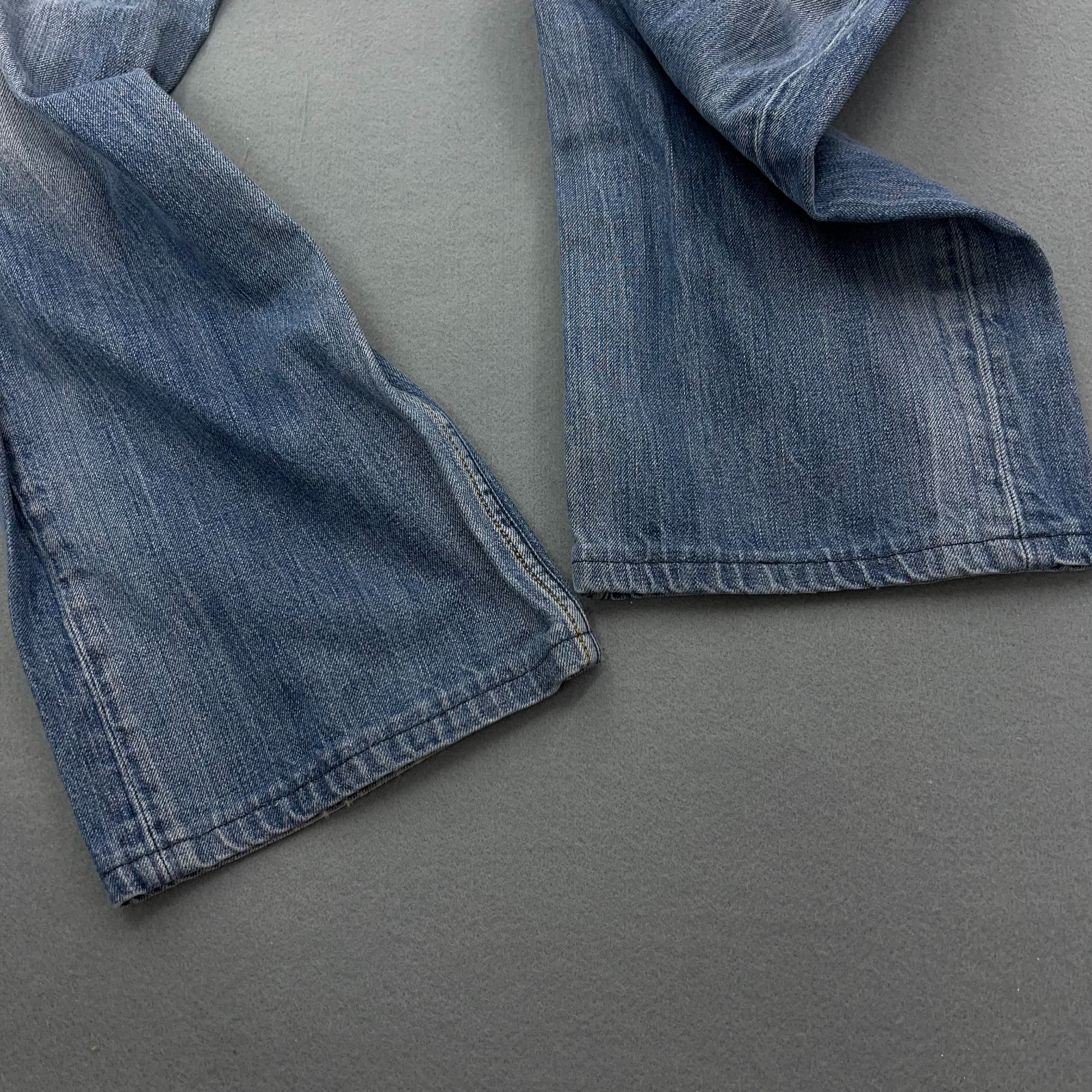 Diesel Larkee Jeans Mens 38×31 Blue Regular Straight Distressed