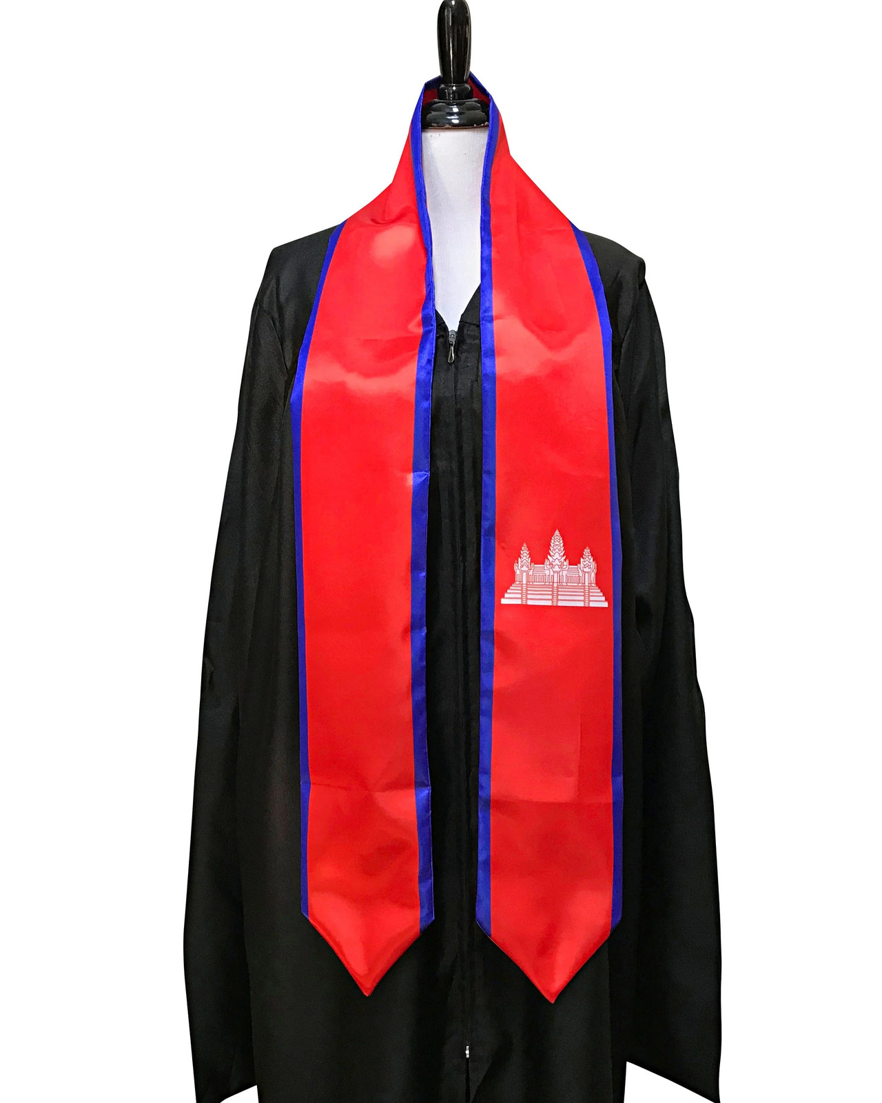 Cambodia Flag Graduation Stole
