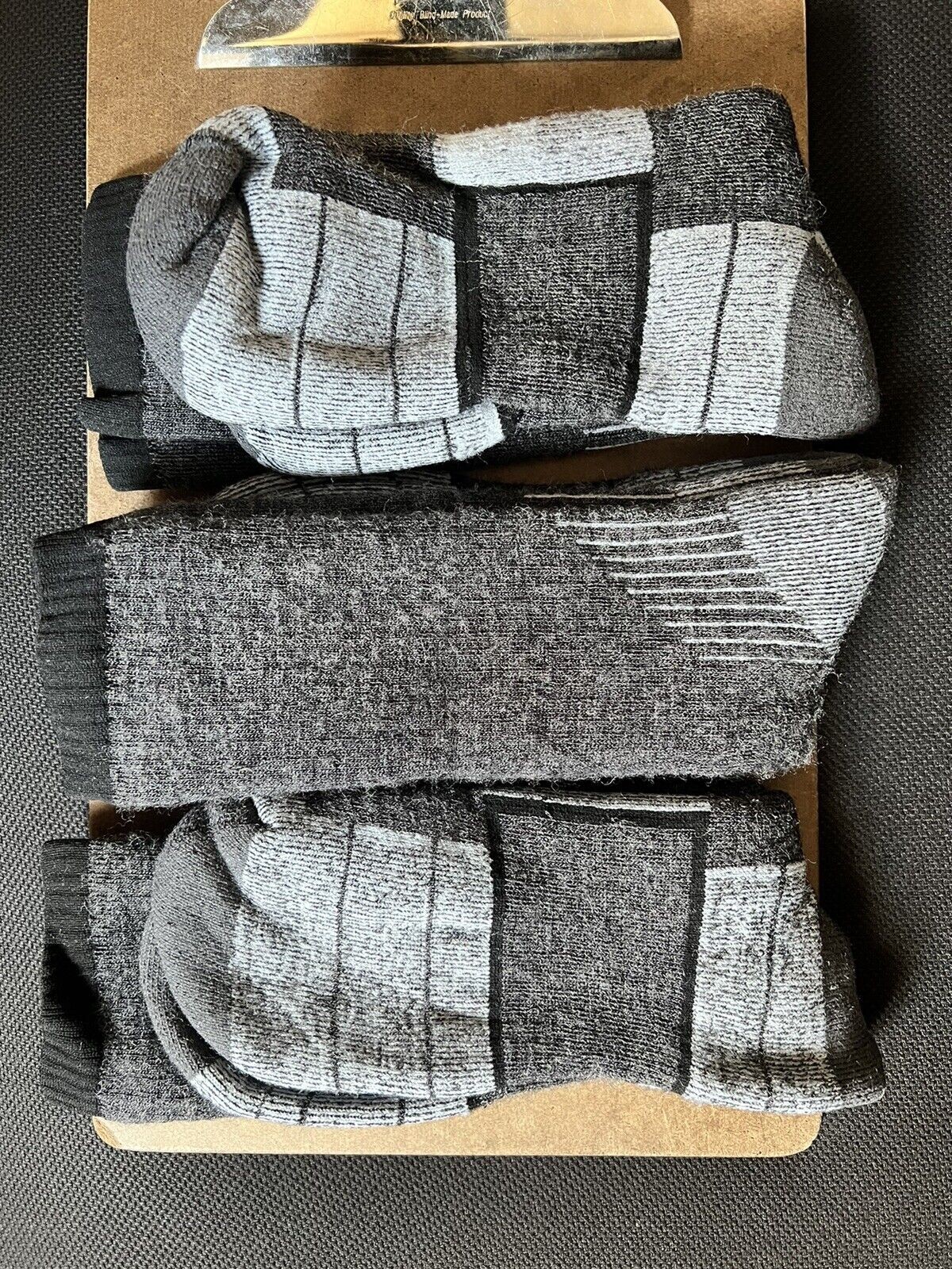 72% Merino Wool Men’s MADE IN THE USA WARM HD Thick Hiking Socks 3 Pair Sz 10-13