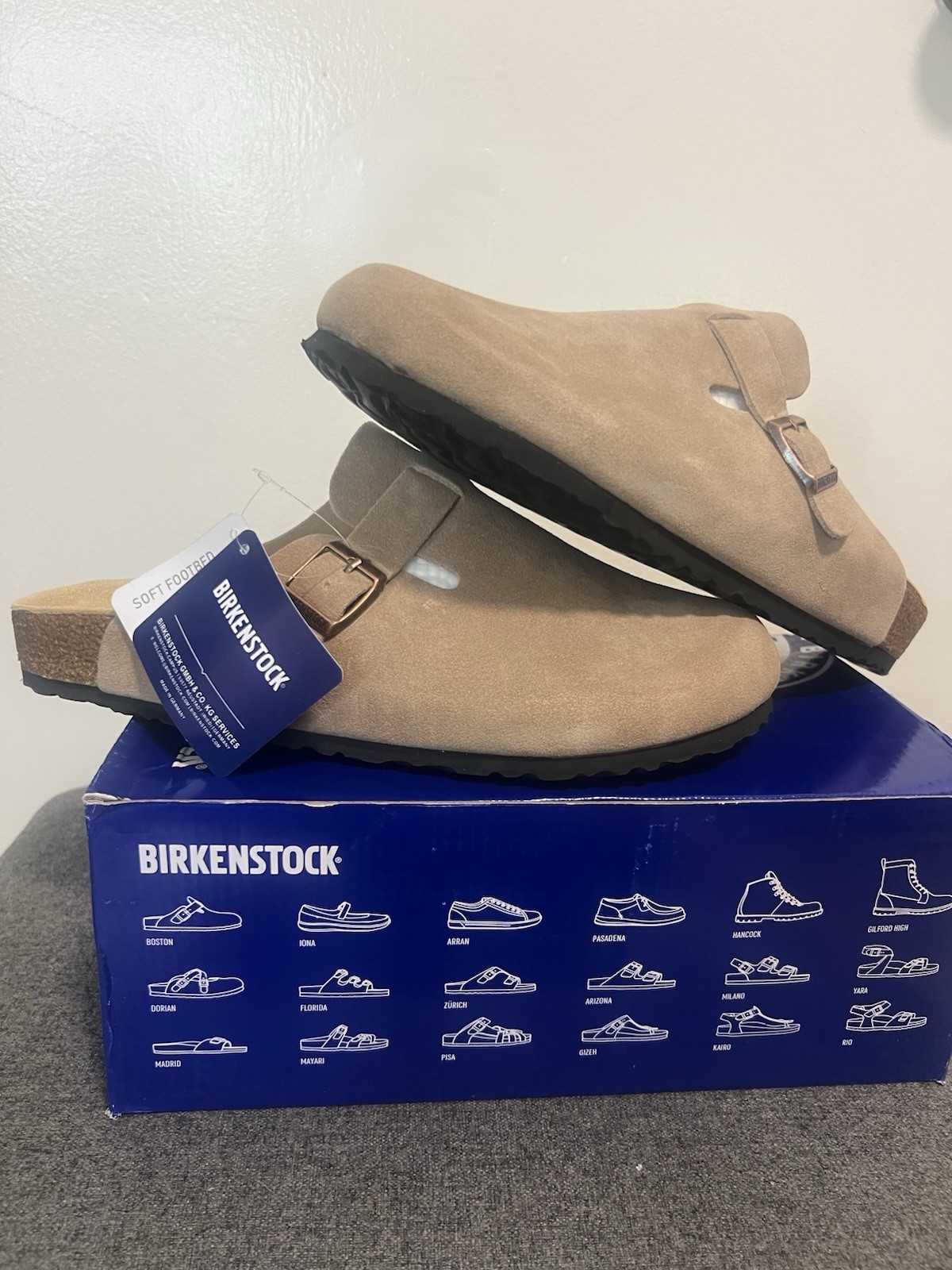 Birkenstock Boston BS Mud Suede Clogs EU 41 US Men’s 8 Women’s 10-10.5 Regular F
