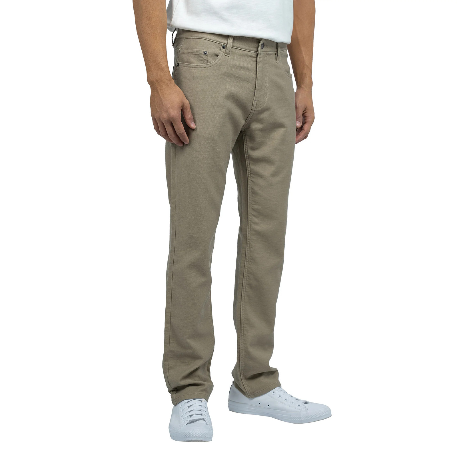JACHS Men’s 5 Pocket Stretch Twill Pants Straight Fit Casual Travel Flex NWT