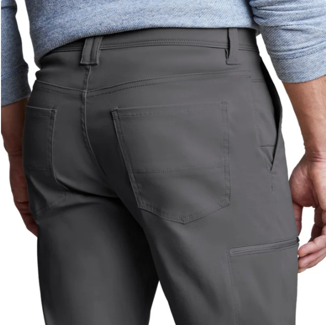 Copper & Oak Men’s Tech Utility Pant Straight Fit Gray Size 38×29