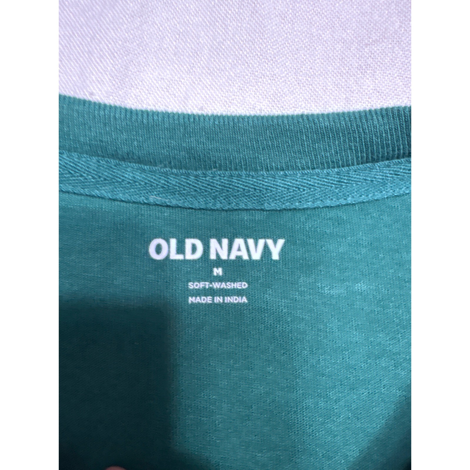 Old Navy Brooklyn New York Graphic Long Sleeve Tee Green Varsity Collegiate M