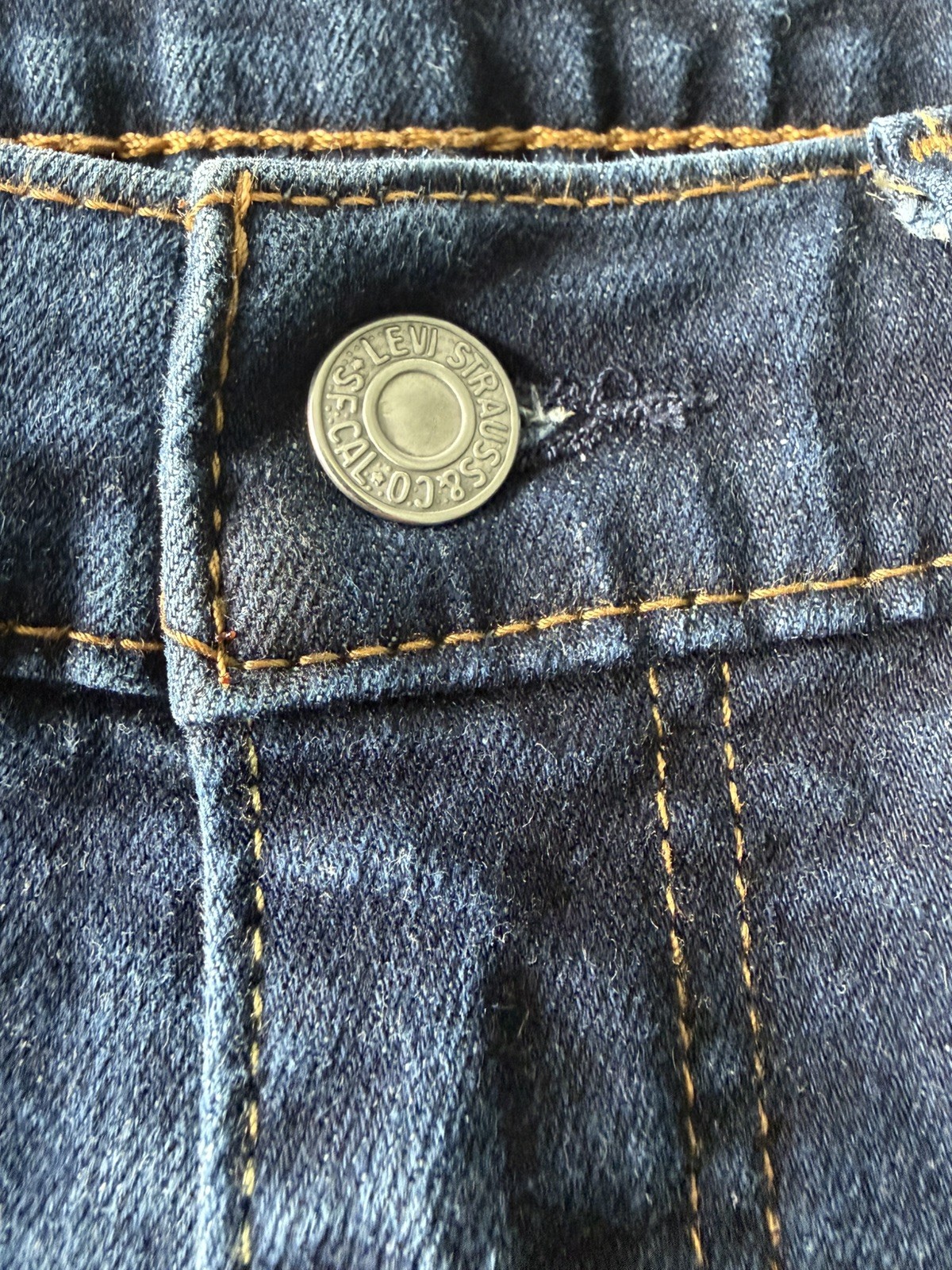 Levi’s 512 Slim Tapered Jeans Dark Blue 32×32 Cotton Blend Dark Wash Men’s