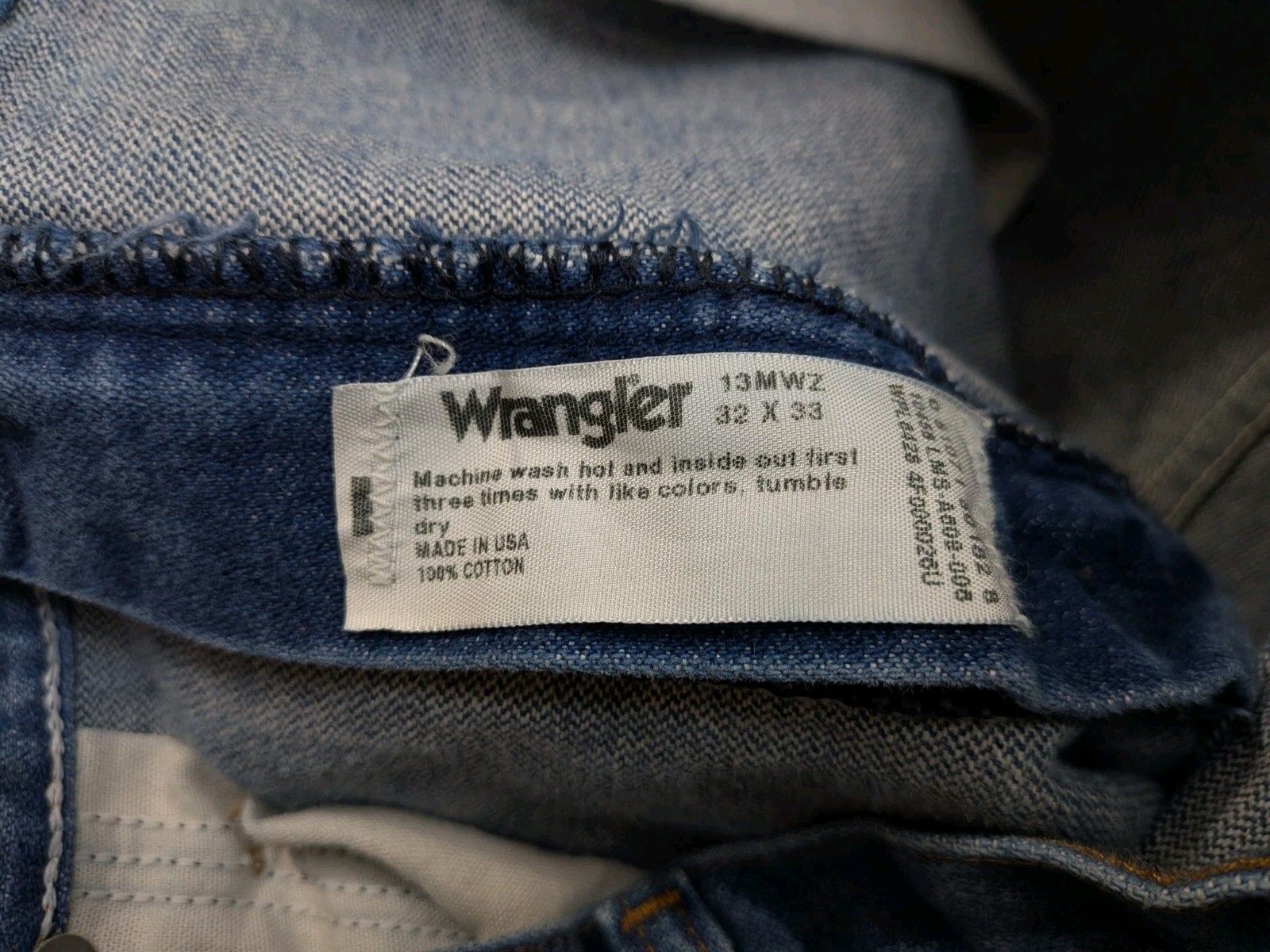 Vintage Wrangler Jeans Mens Fits 30×31 Cowboy Cut 13MWZ USA Made (Tag 32×34)