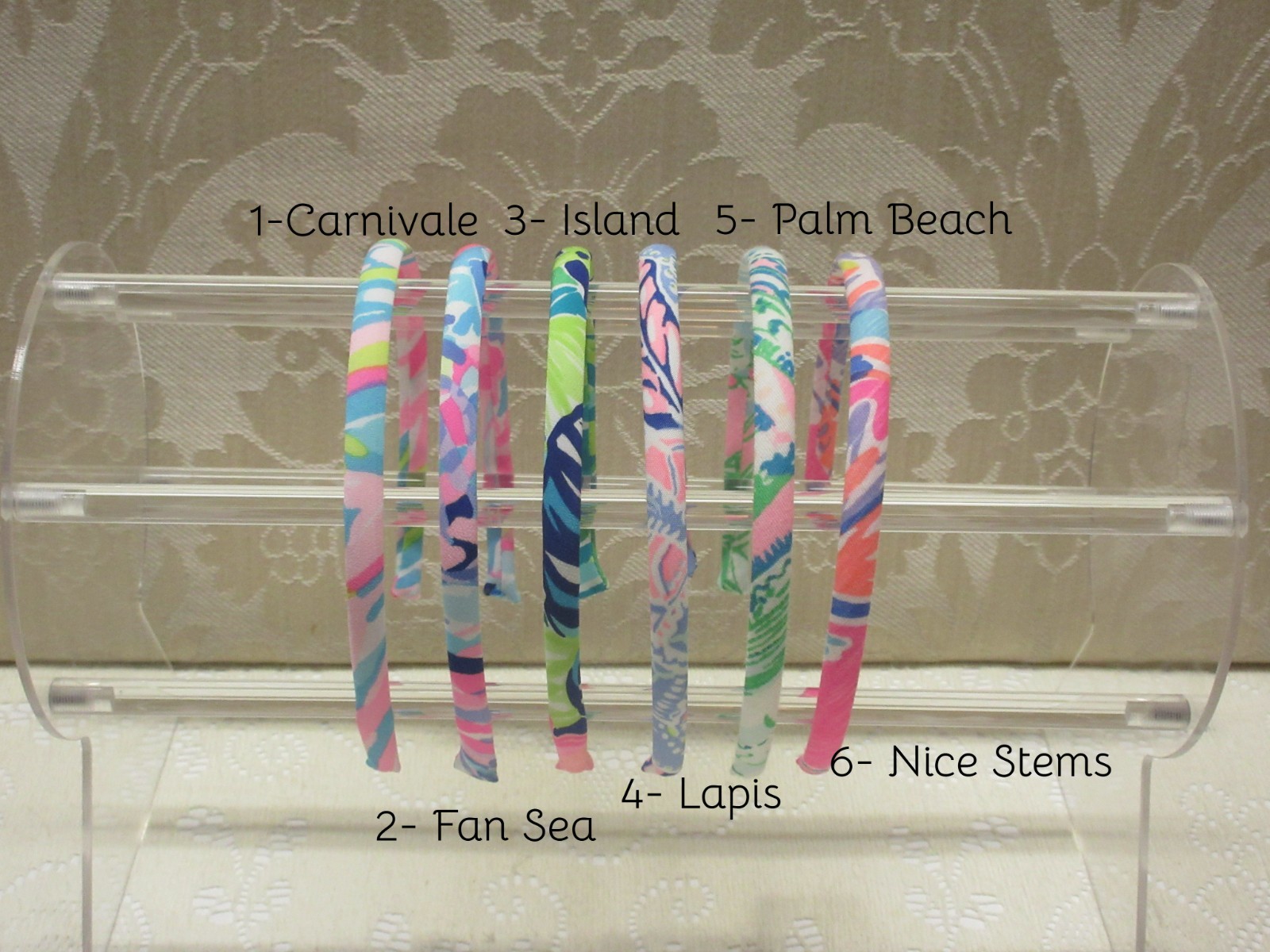 Handmade Preppy 1/4″ Narrow Lilly Pulitzer Fabric Headband in 11 Prints