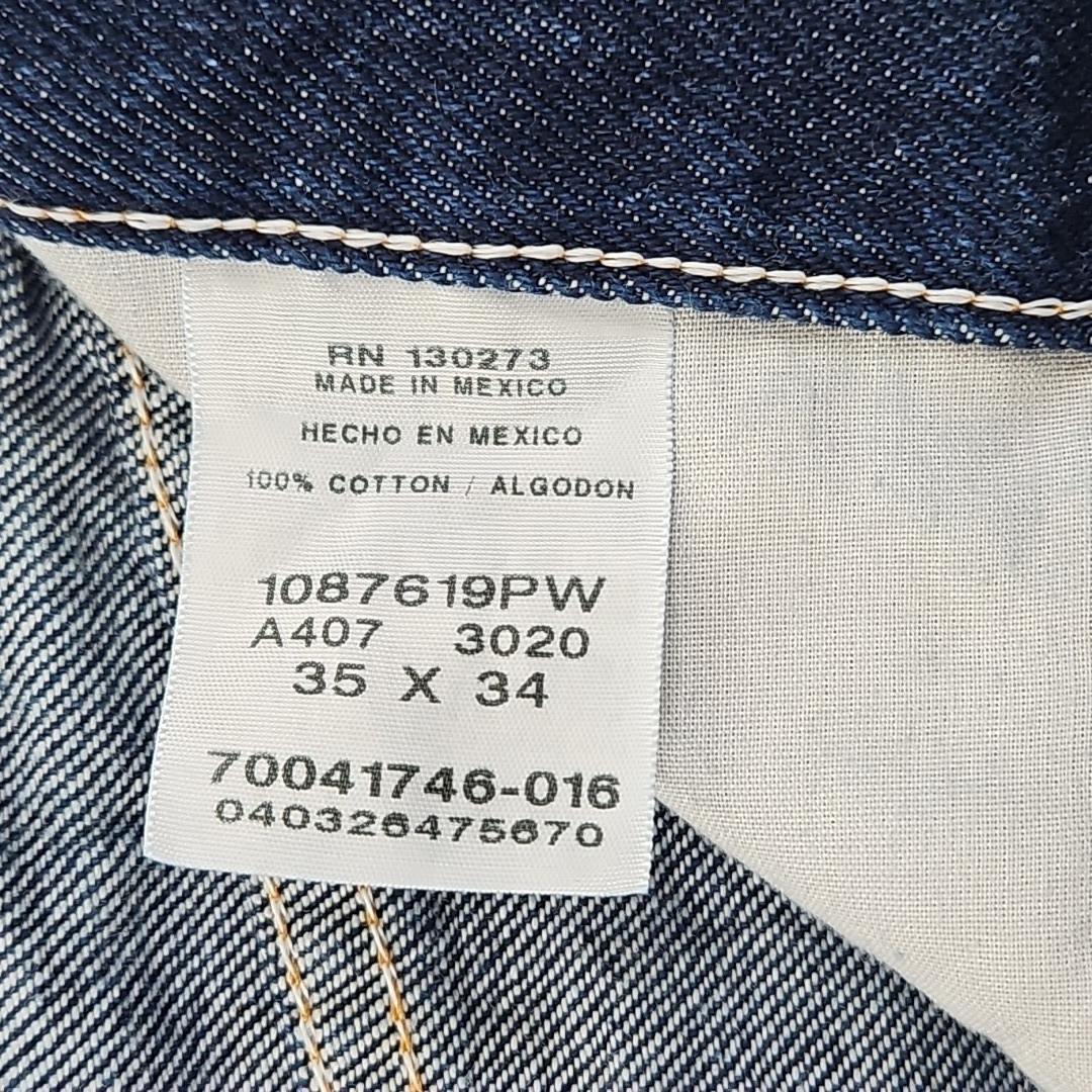 Rustler by Wrangler Heavyweight Jeans Men’s 35×34 Dark Wash NWT Straight NEW
